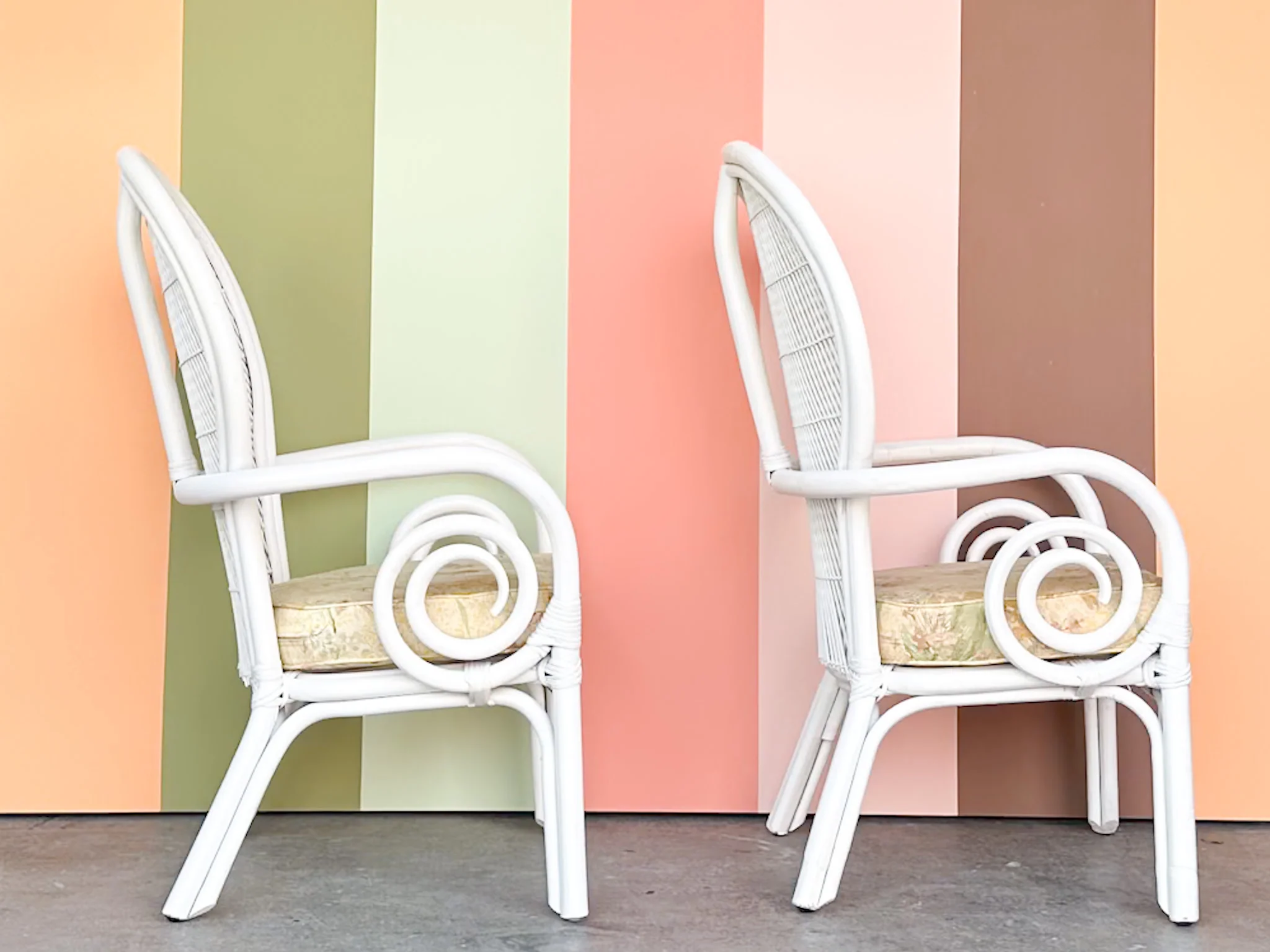 Pair of Whimsical Balloon Back Chairs - Image 3