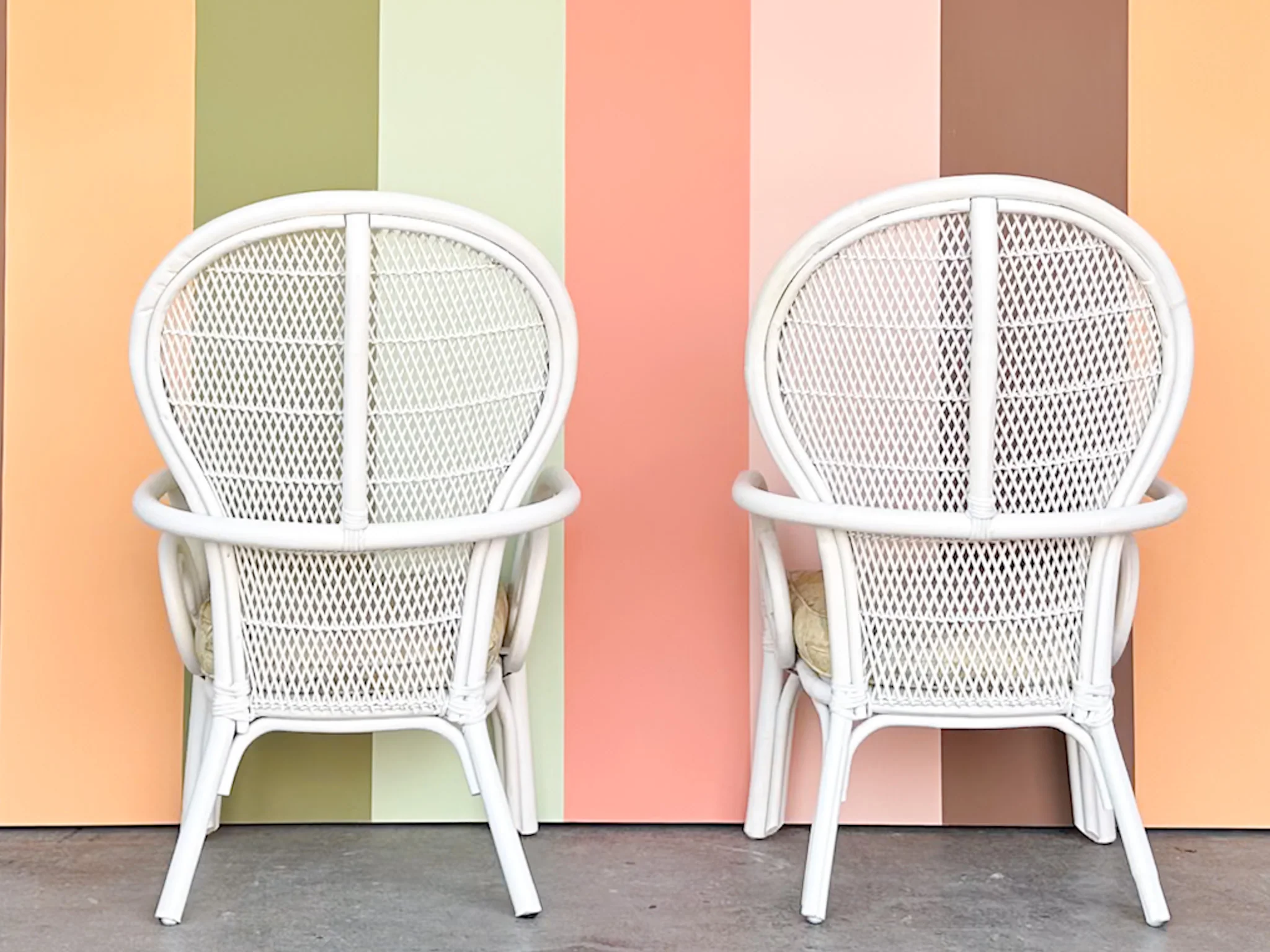 Pair of Whimsical Balloon Back Chairs - Image 5