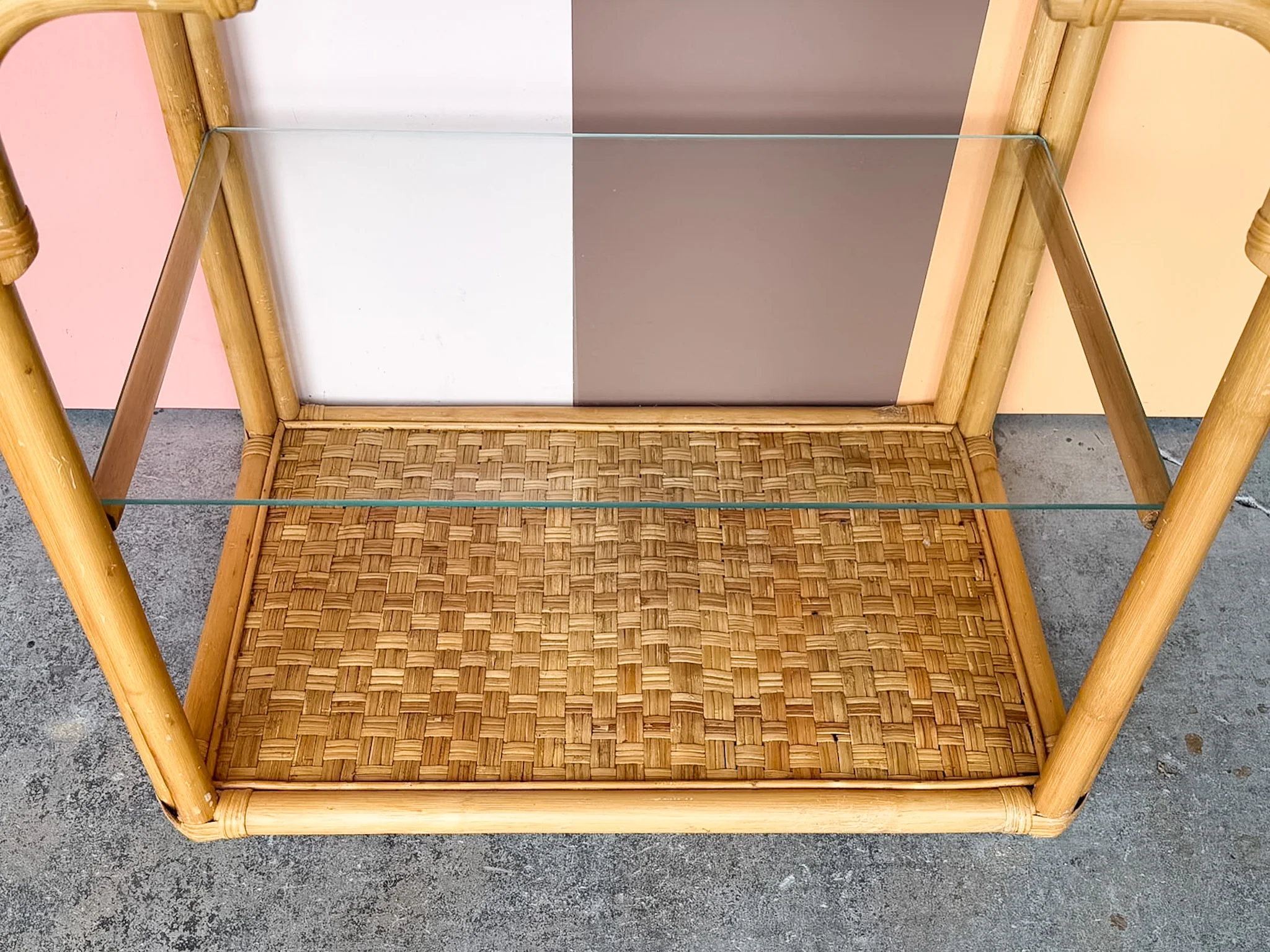 Pair of Whimsical Rattan Etageres - Image 13