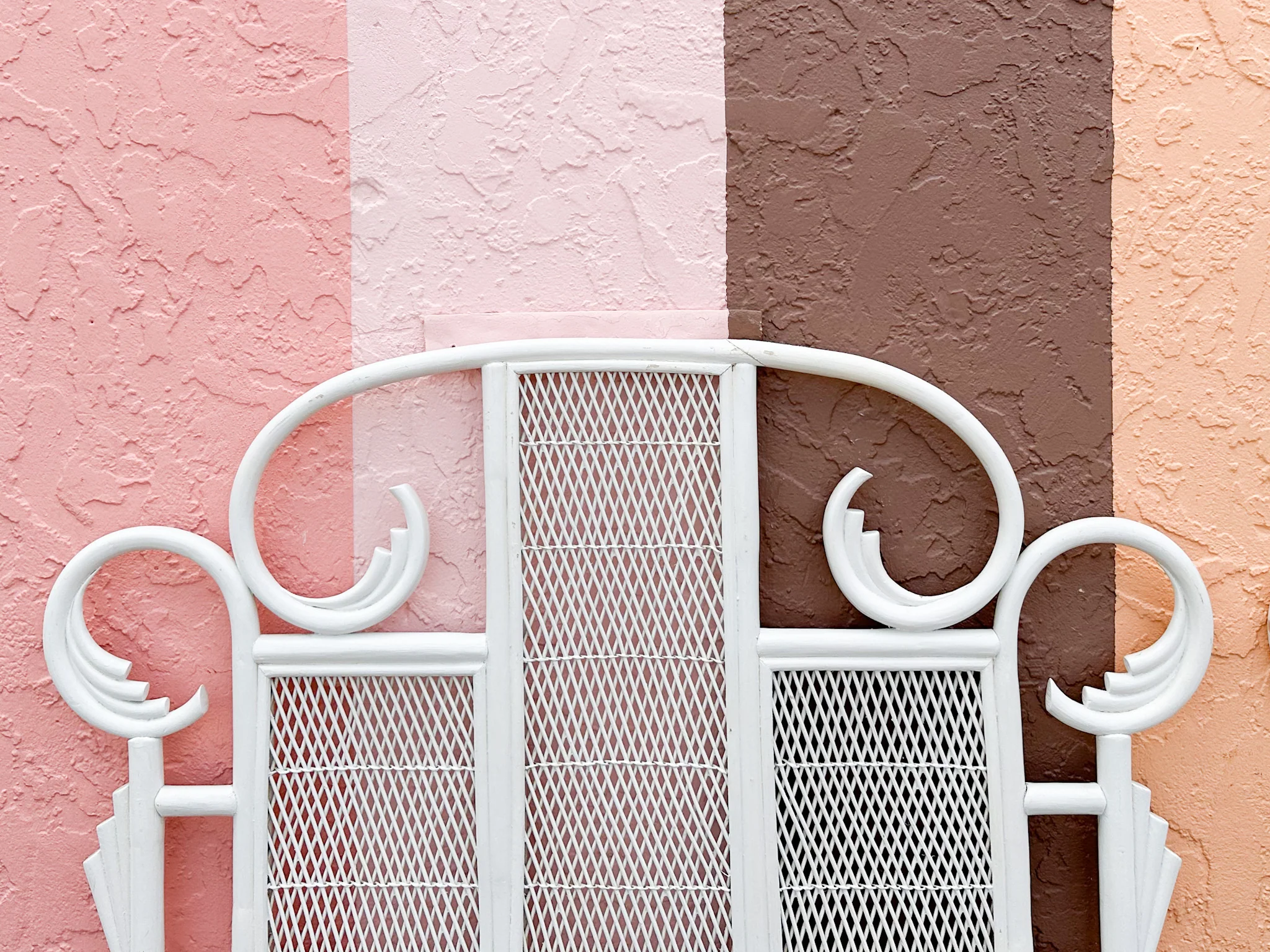 Pair of Whimsical Rattan Twin Headboards - Image 3