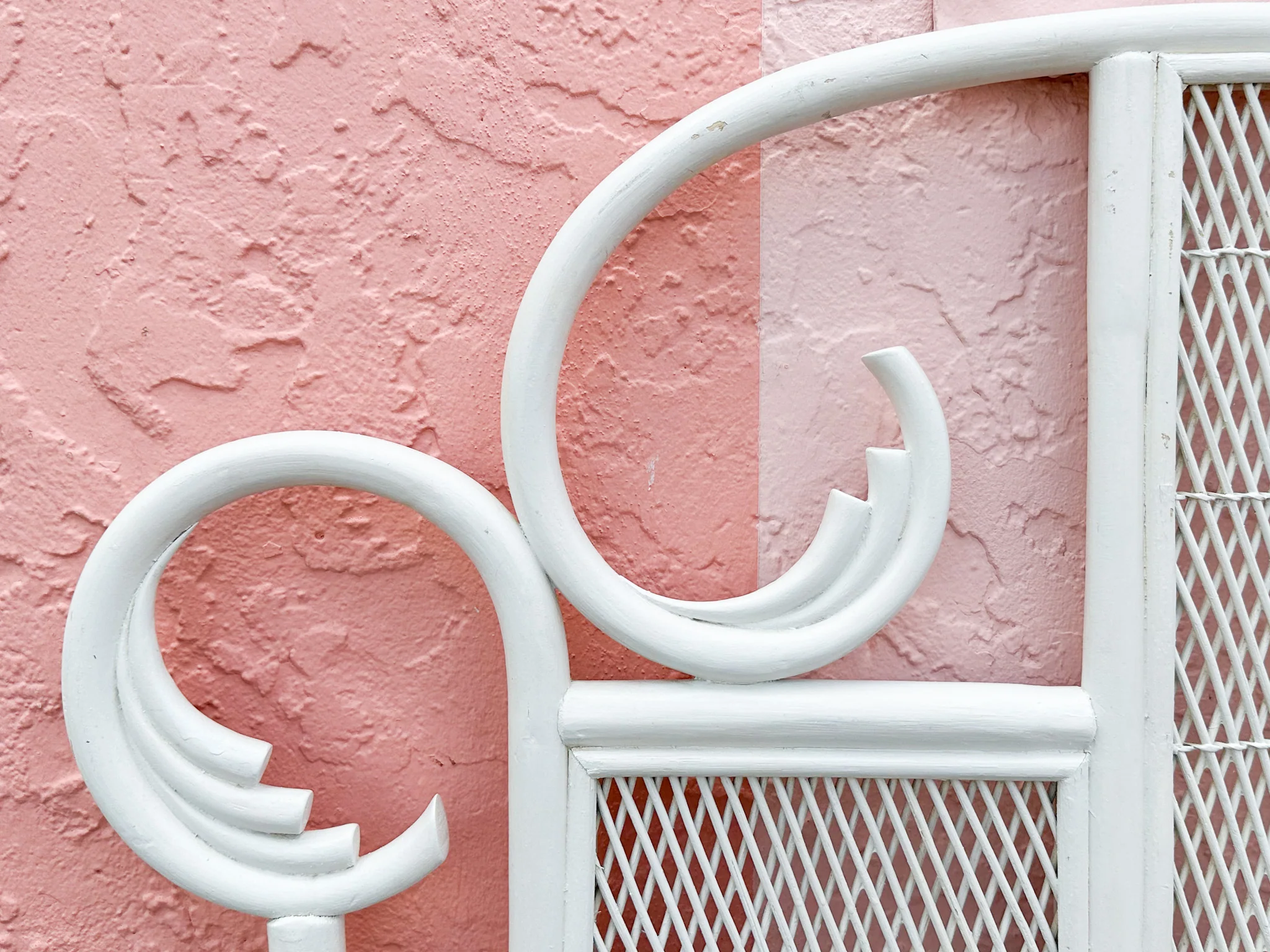 Pair of Whimsical Rattan Twin Headboards - Image 7
