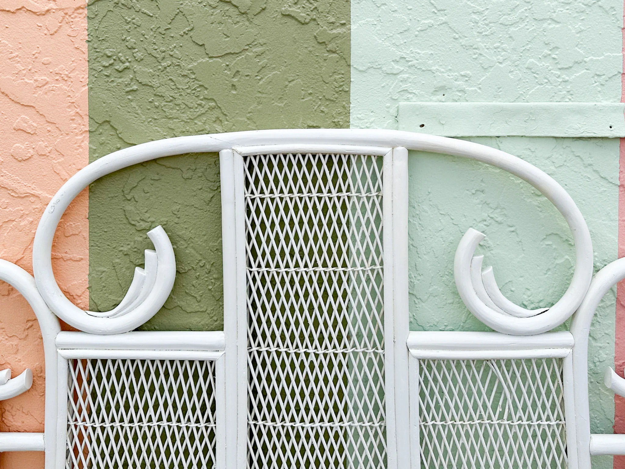 Pair of Whimsical Rattan Twin Headboards - Image 8