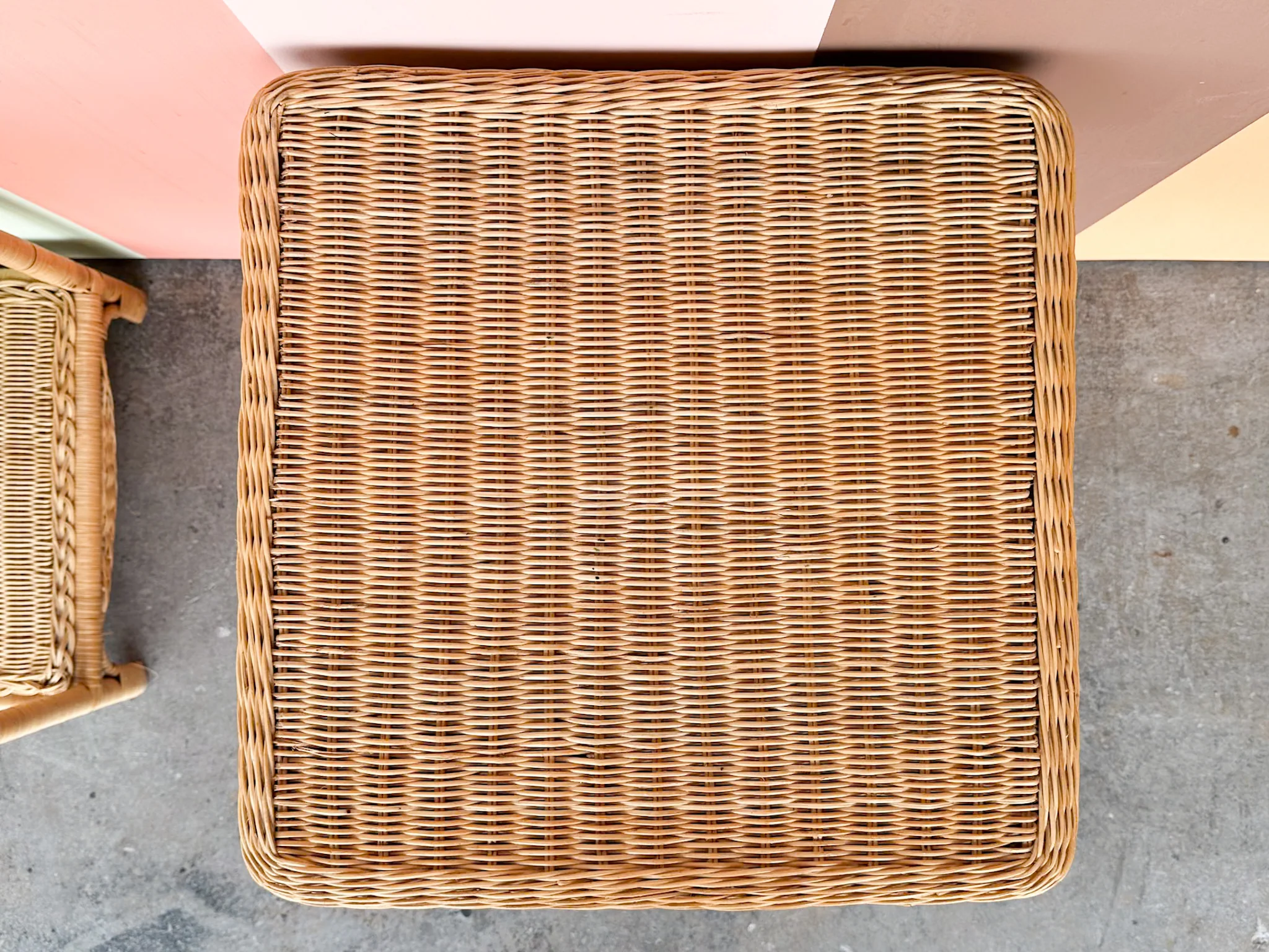 Pair of Whimsical Wicker Nightstands - Image 11