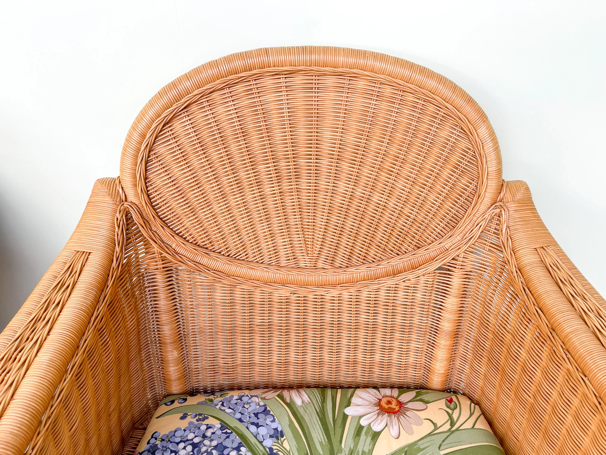 Pair of Wicker Chic Arm Chairs - Image 5