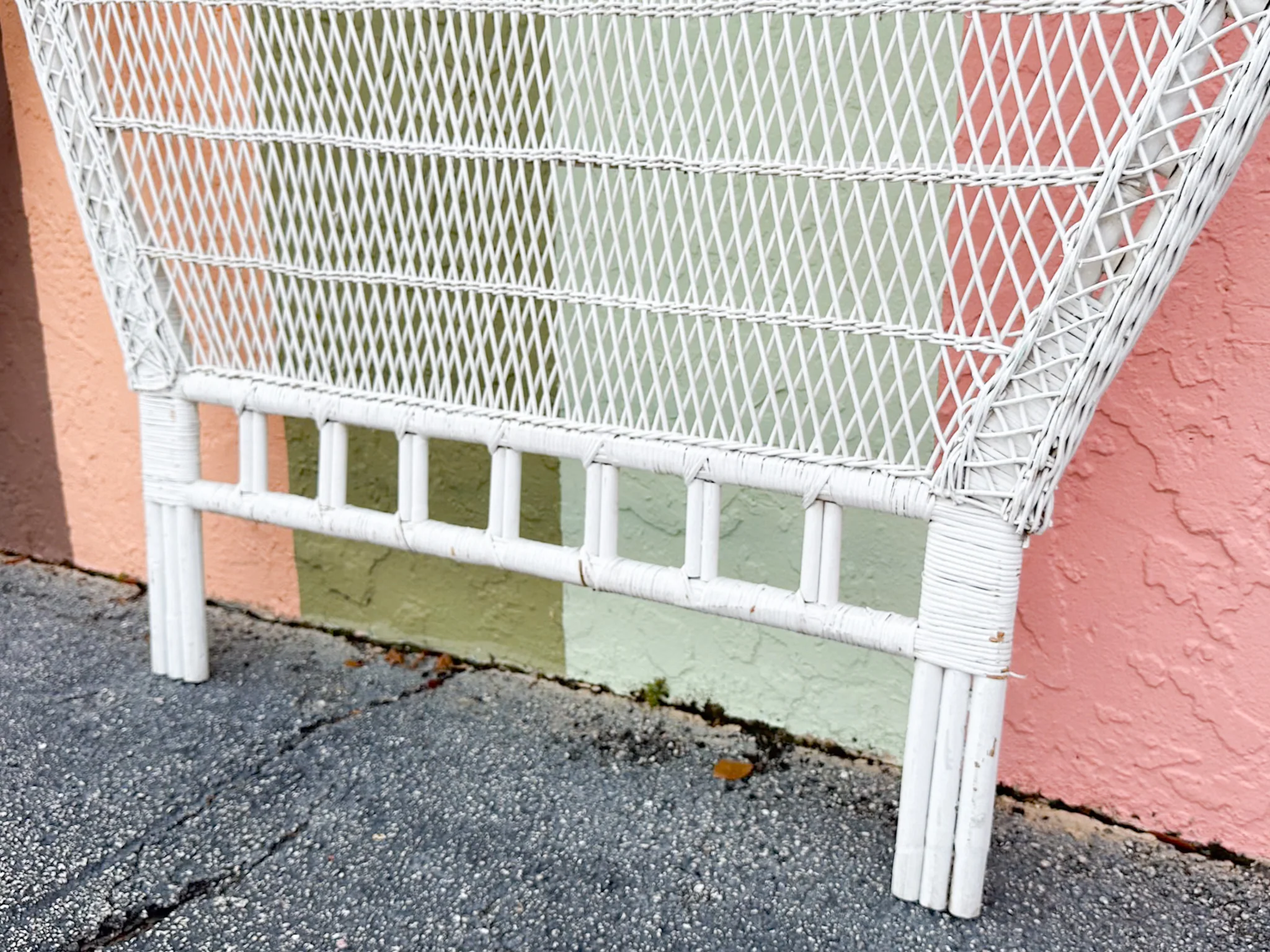 Pair of Wicker Chic Full Headboards - Image 13
