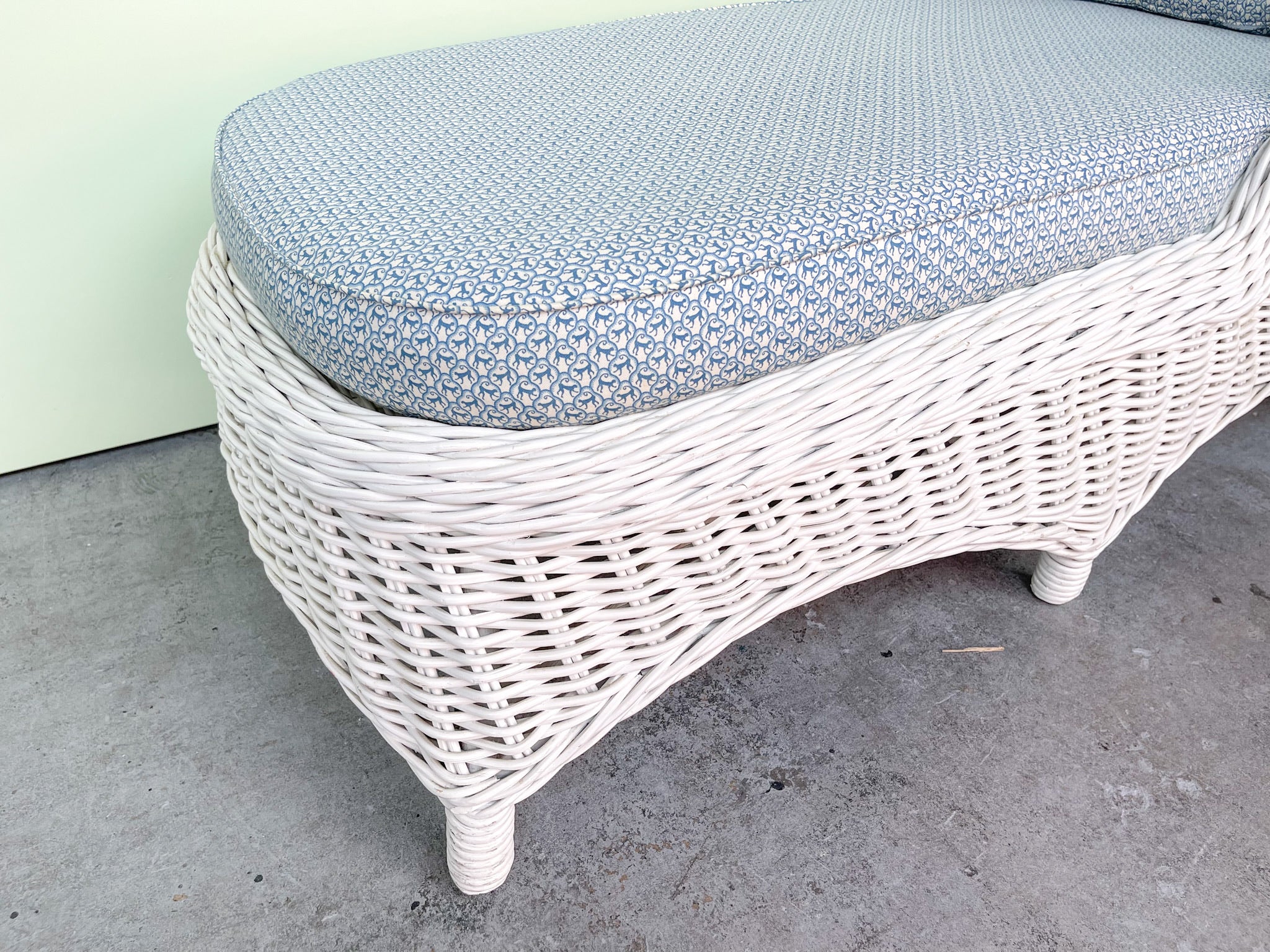 Palecek Rattan Chaise - Image 4
