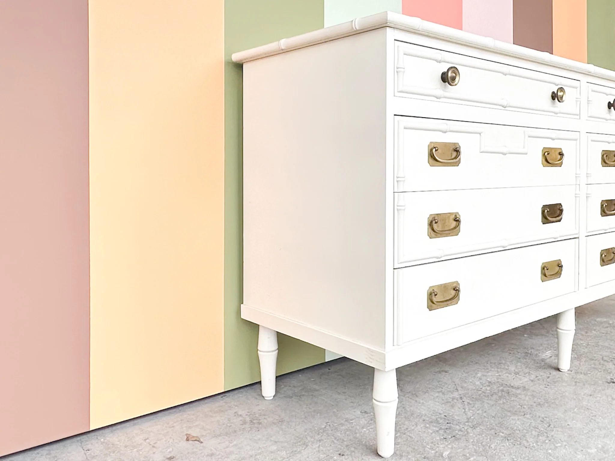 Palm Beach Chic Faux Bamboo Dresser - Image 4
