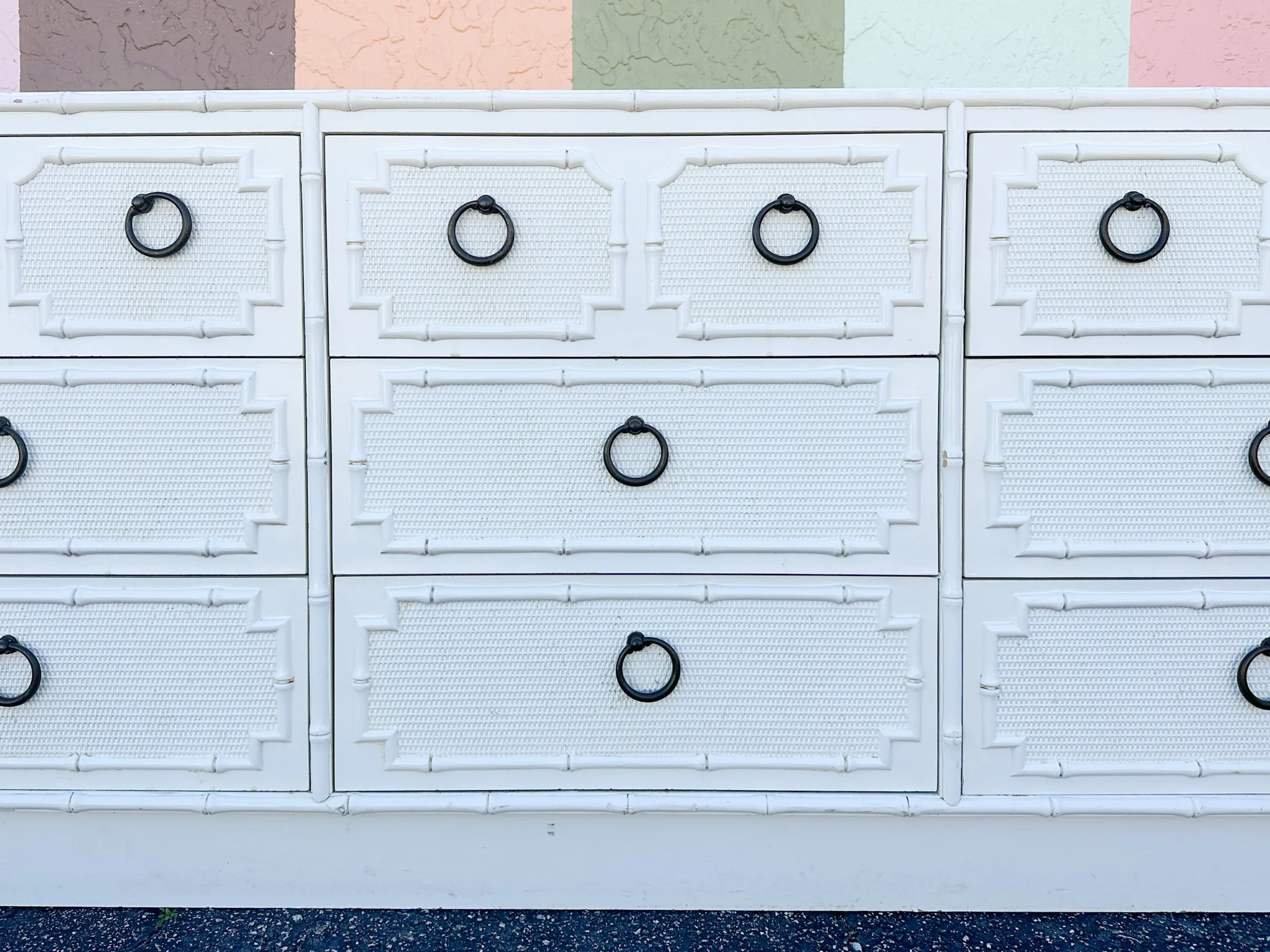 Palm Beach Chic Faux Bamboo Dresser - Image 10