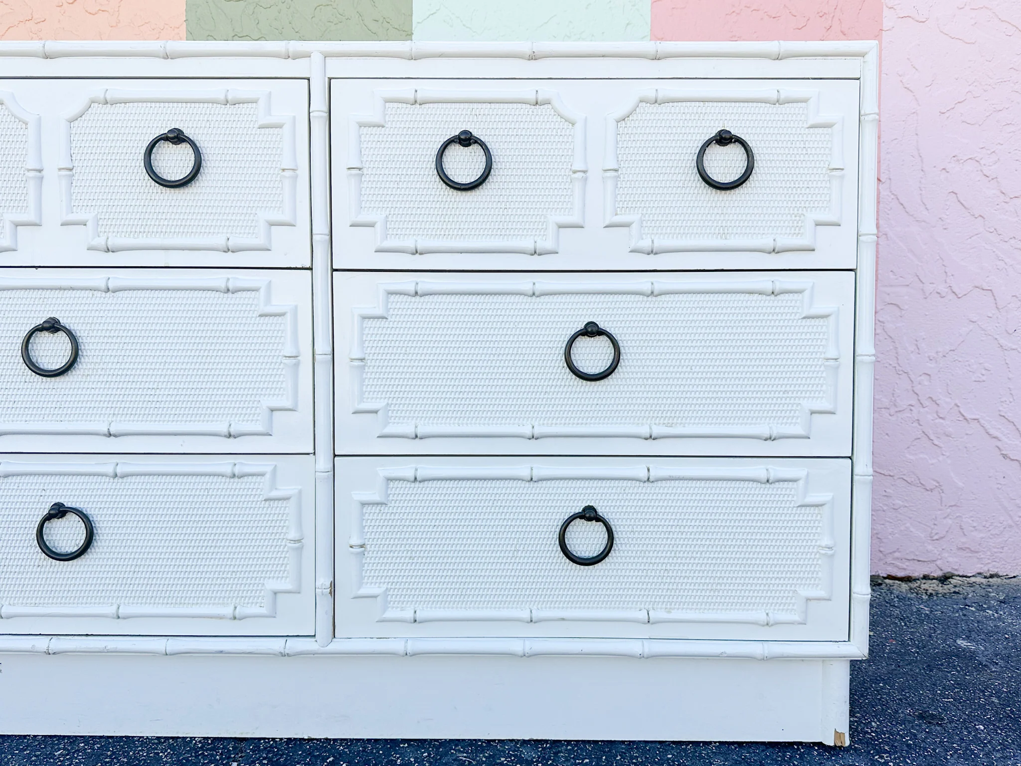 Palm Beach Chic Faux Bamboo Dresser - Image 11