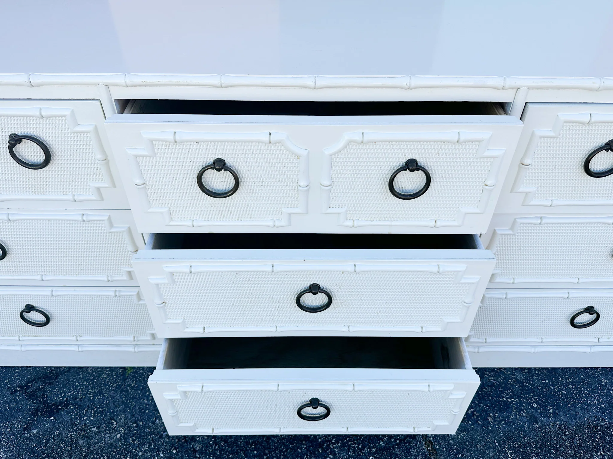 Palm Beach Chic Faux Bamboo Dresser - Image 15