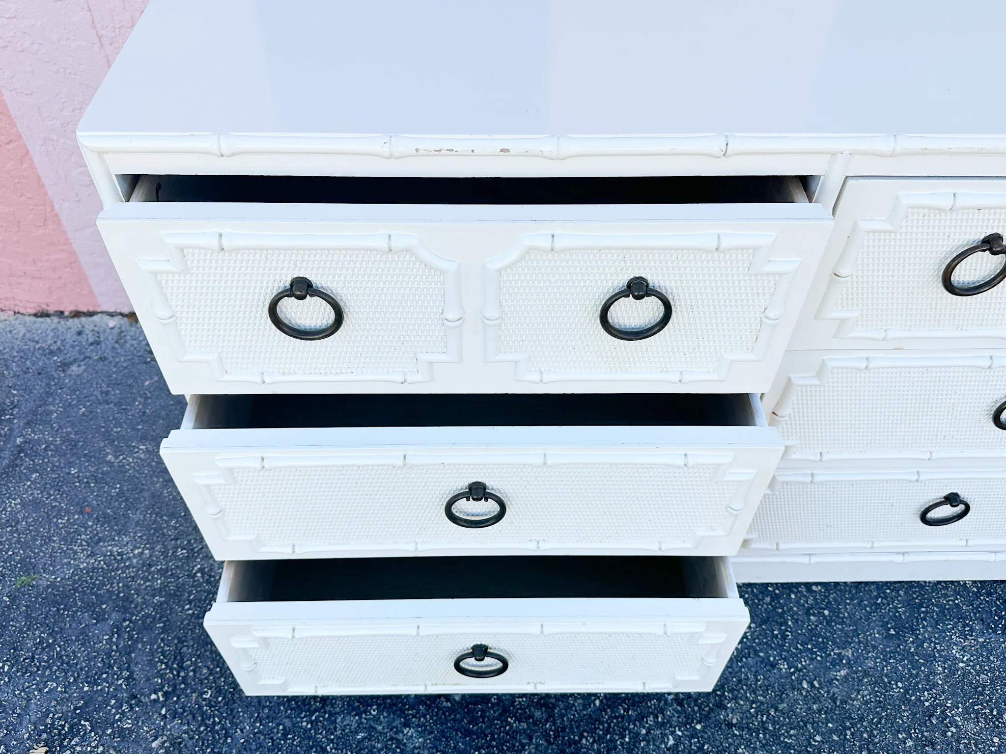 Palm Beach Chic Faux Bamboo Dresser - Image 16