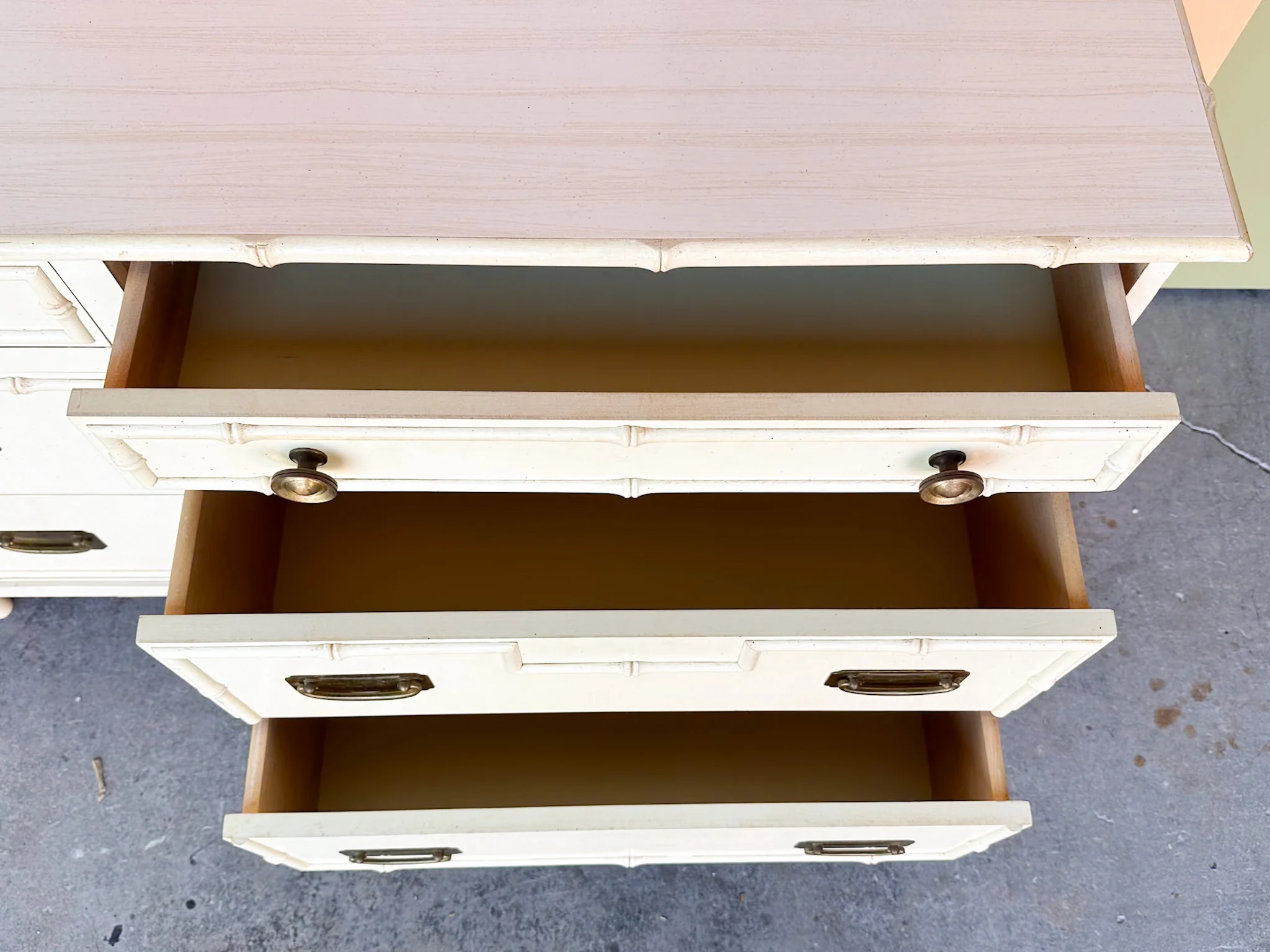 Palm Beach Chic Faux Bamboo Dresser - Image 12