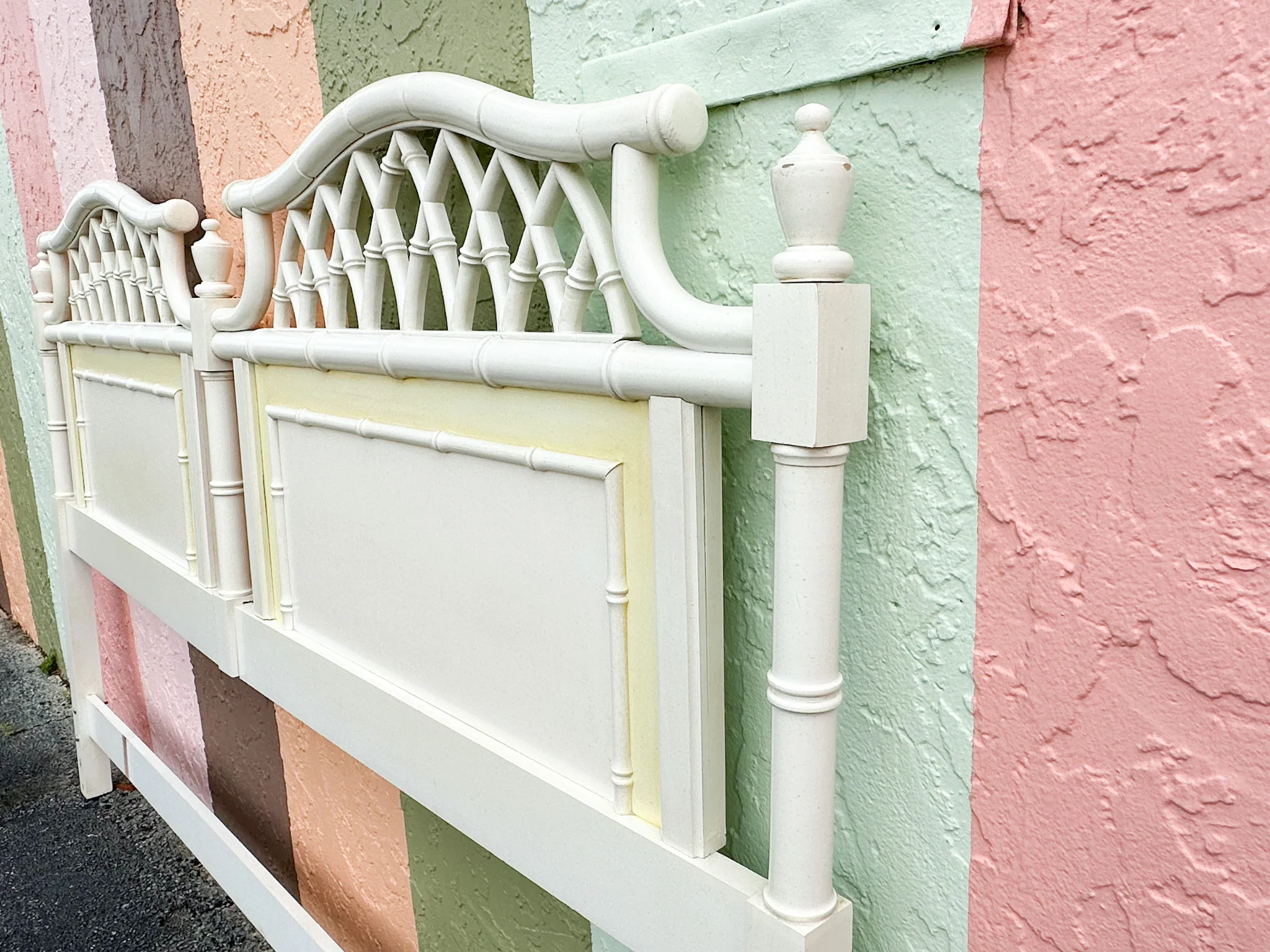 Palm Beach Chic Faux Bamboo King Headboard - Image 9