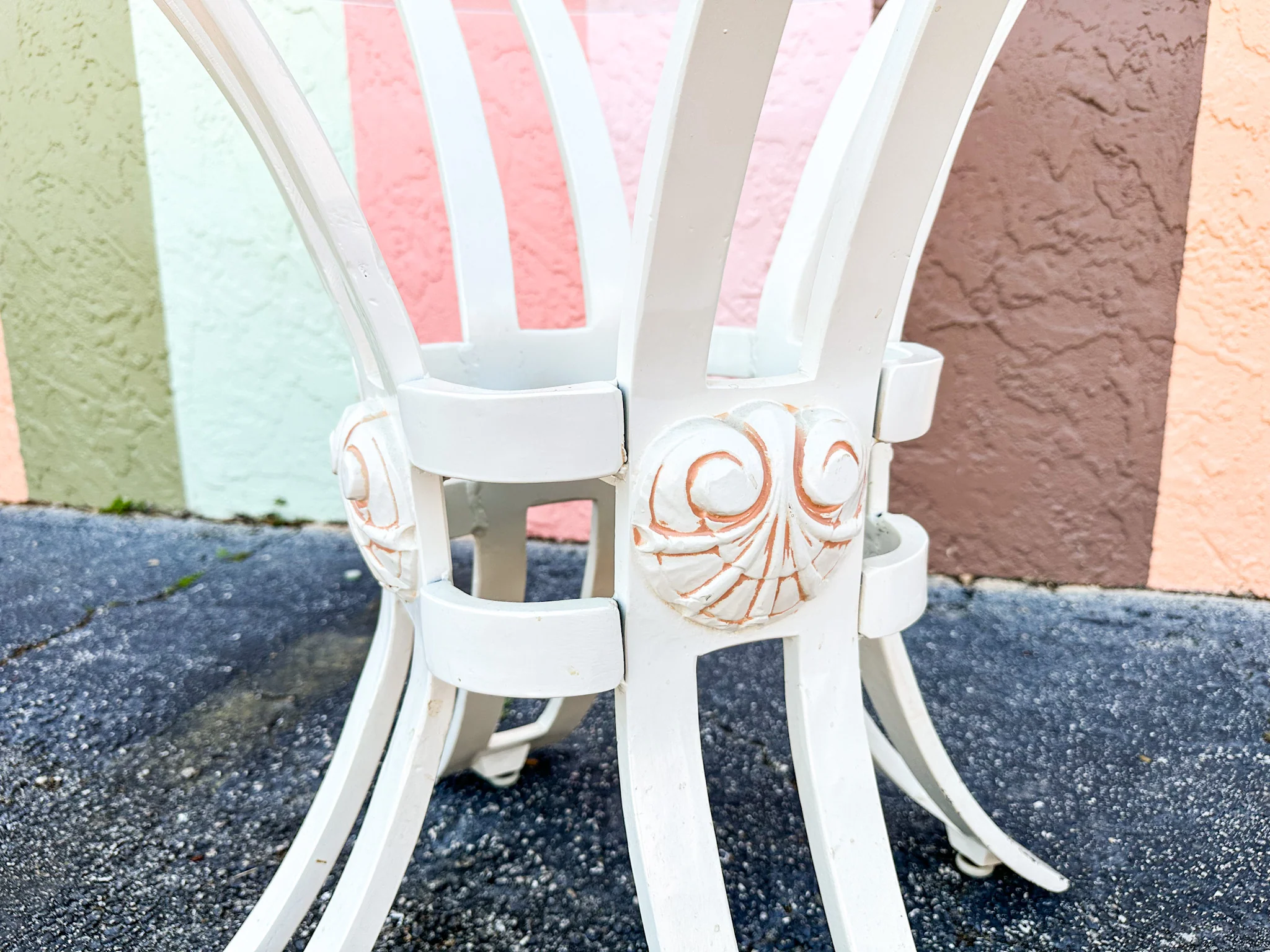 Palm Beach Chic Grotto Shell Back Outdoor Dining Set - Image 11