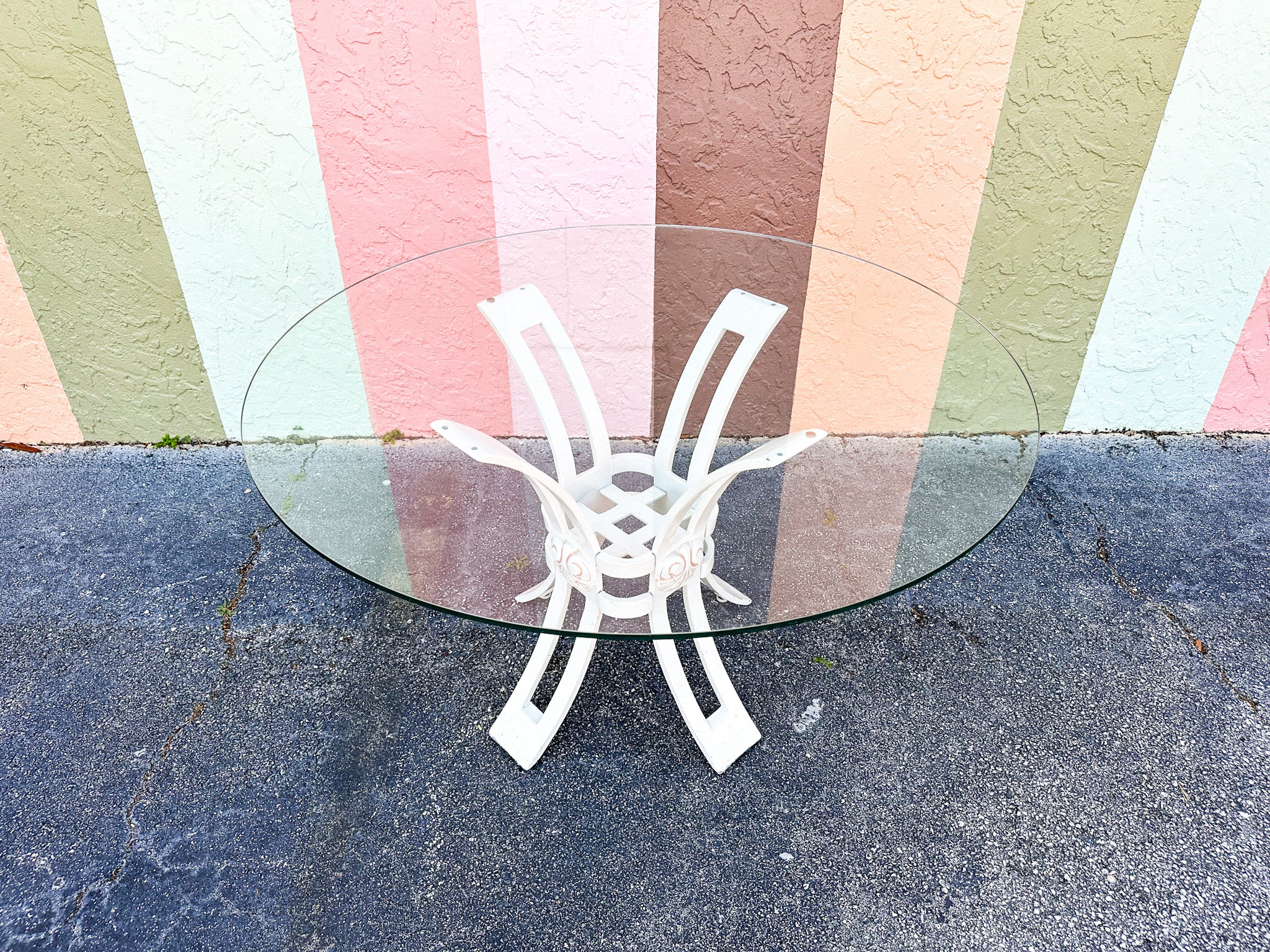 Palm Beach Chic Grotto Shell Back Outdoor Dining Set - Image 12