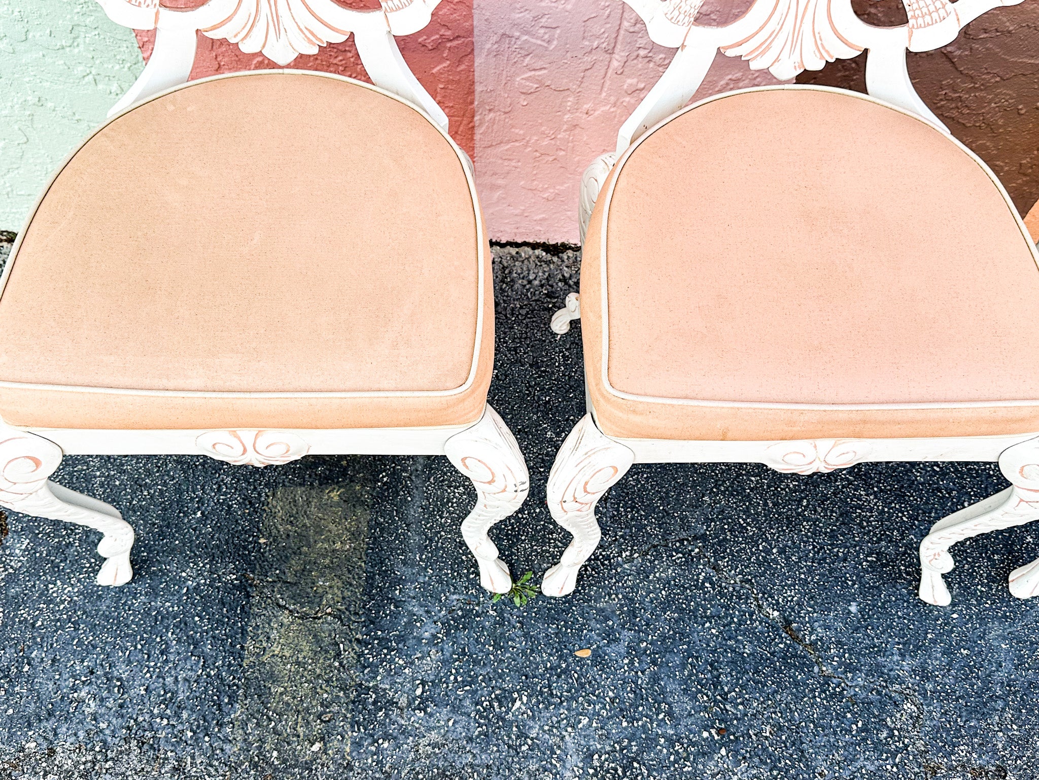Palm Beach Chic Grotto Shell Back Outdoor Dining Set - Image 15