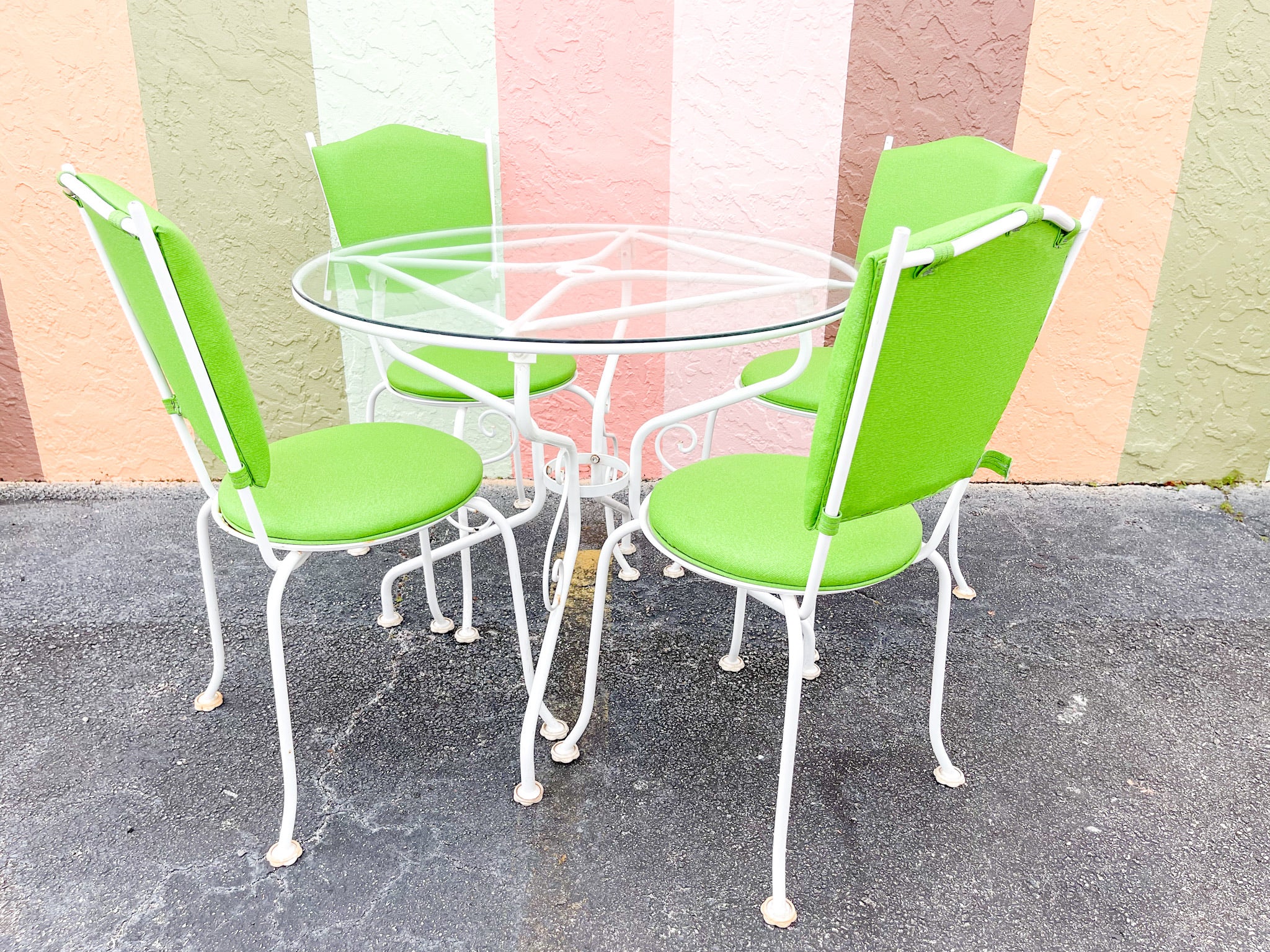 Palm Beach Chic Metal Outdoor Set
