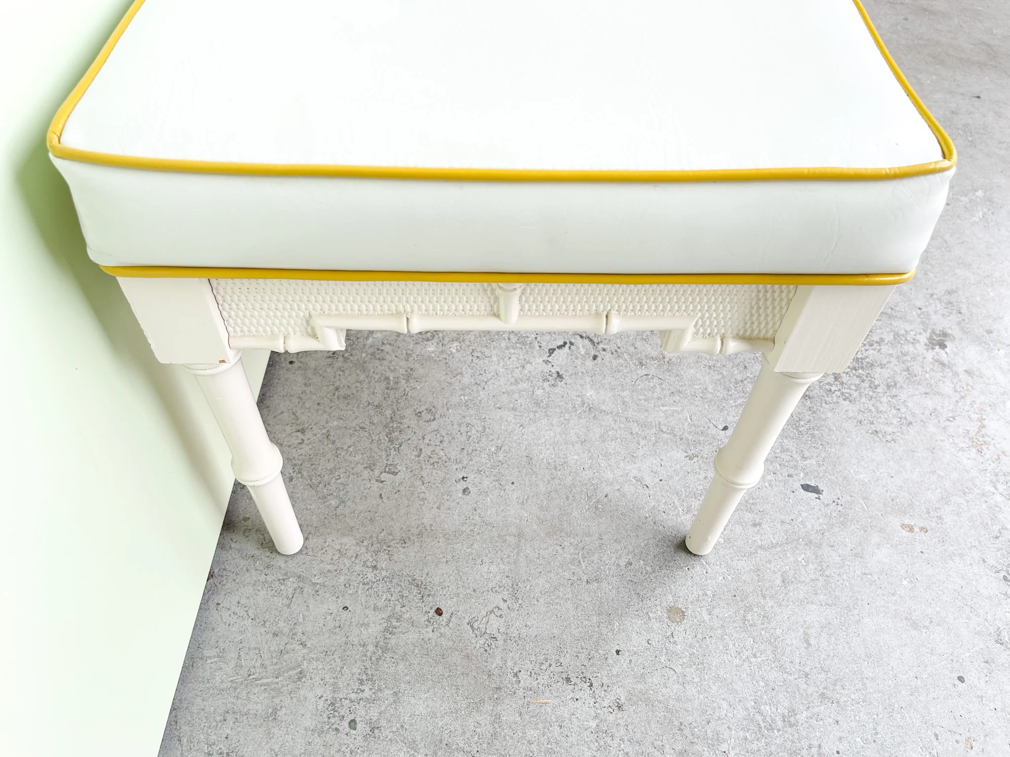 Palm Beach Faux Bamboo Bench - Image 2