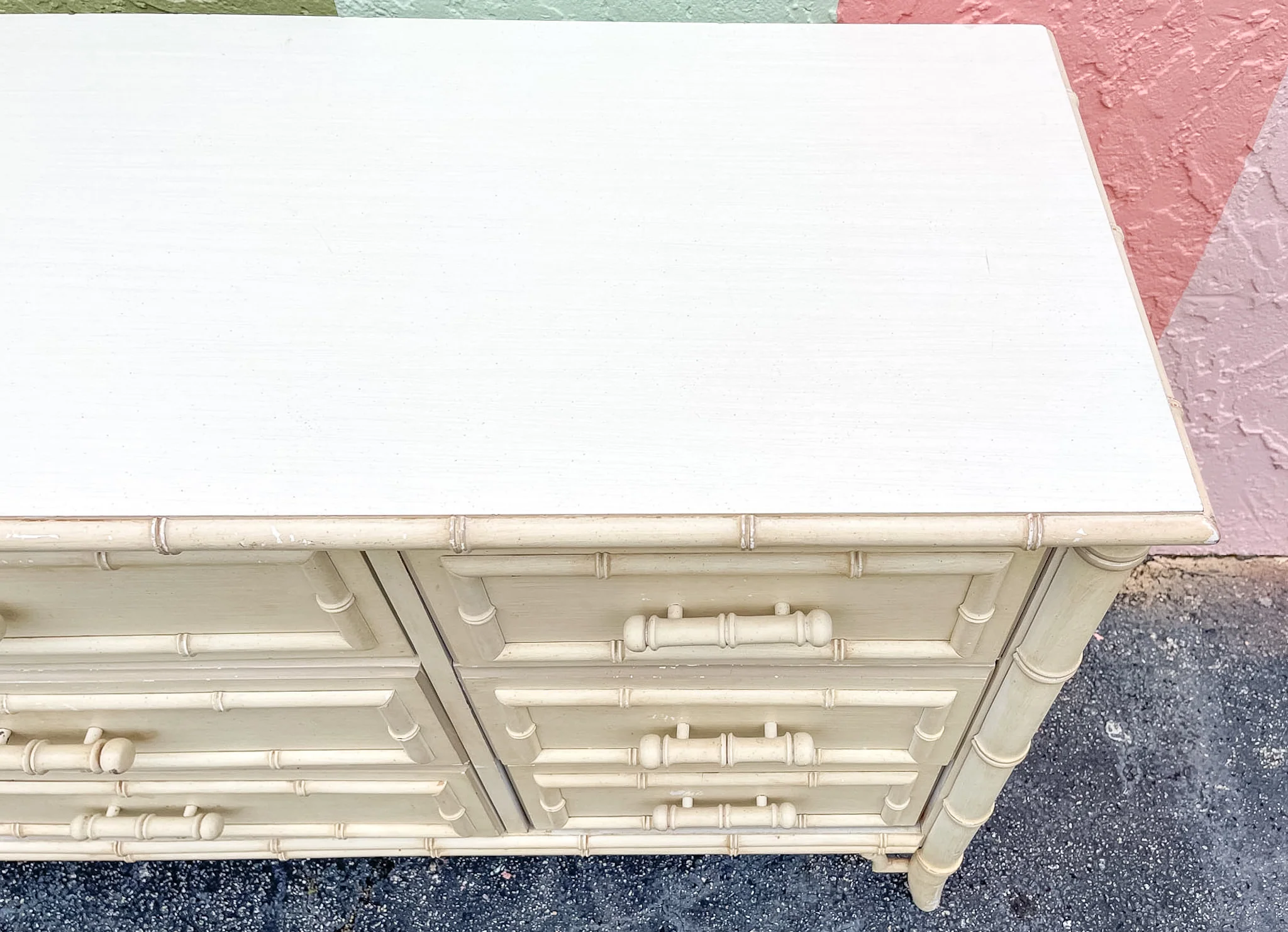Palm Beach Faux Bamboo Dresser - Image 7