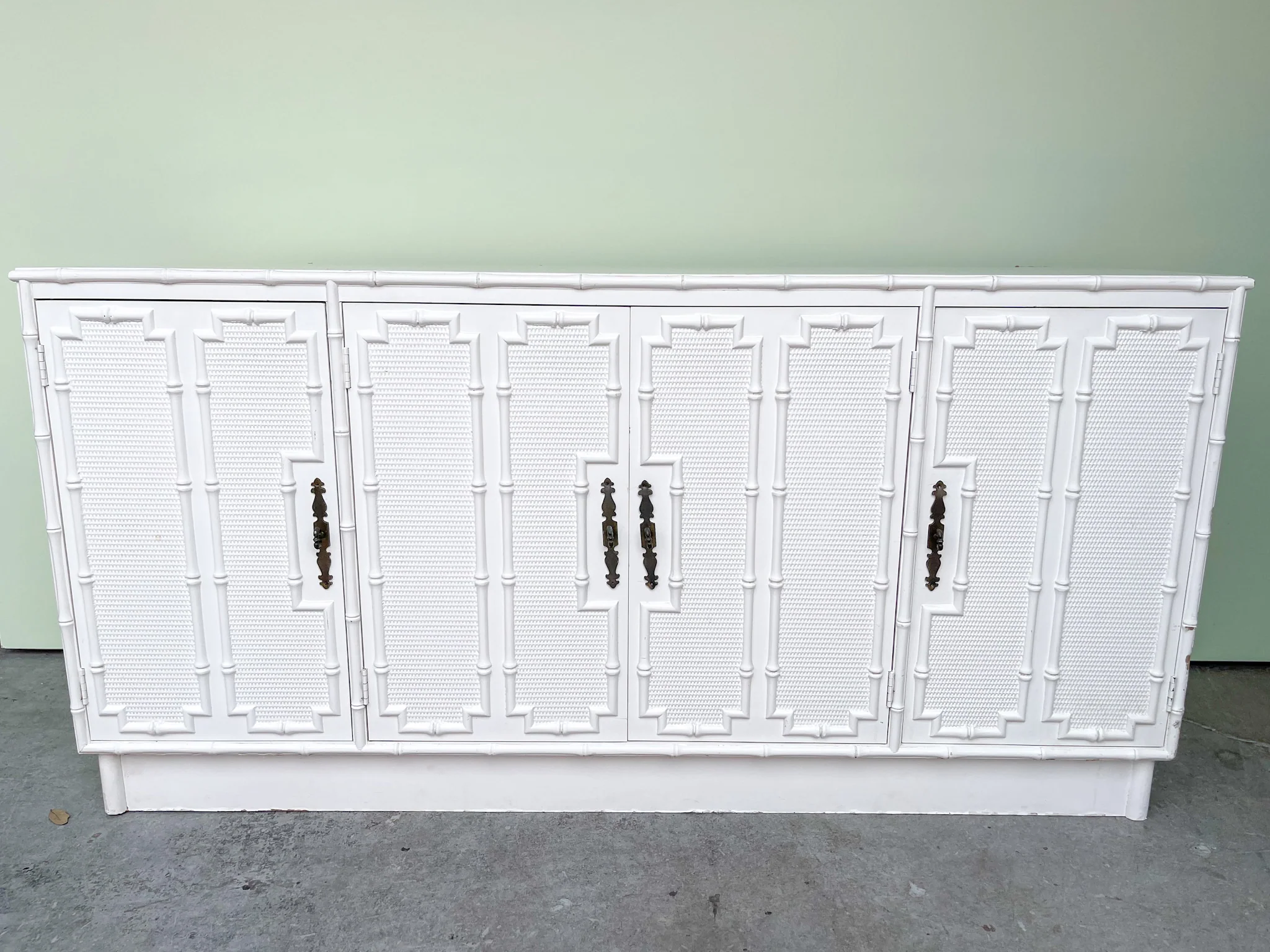 Palm Beach Faux Bamboo Credenza