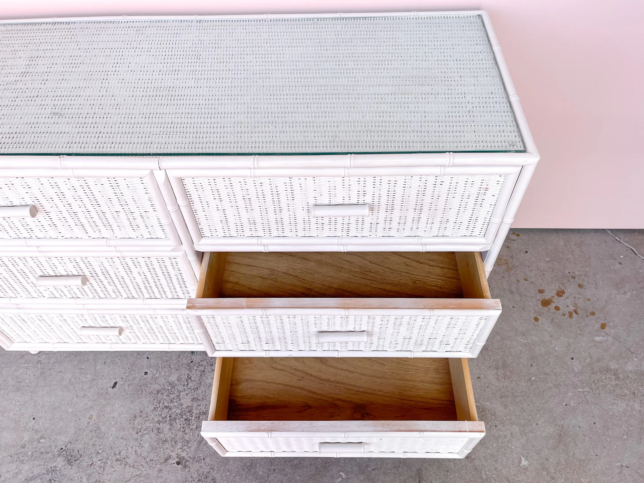 Palm Beach Faux Bamboo Dresser - Image 2