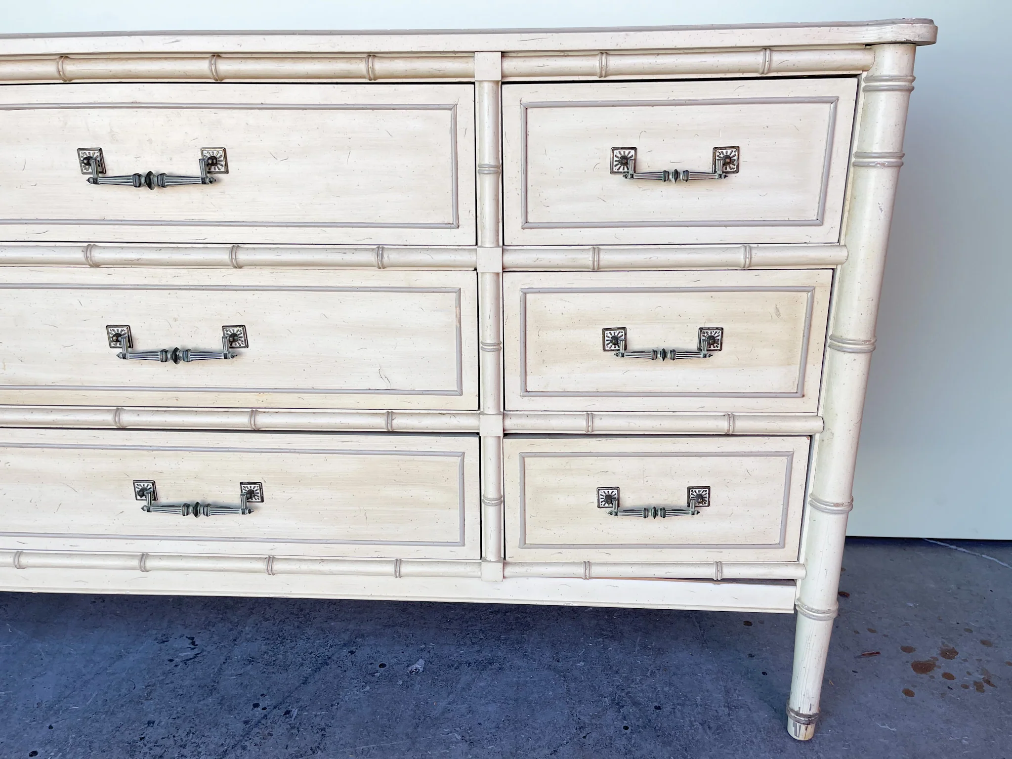 Palm Beach Faux Bamboo Dresser - Image 3