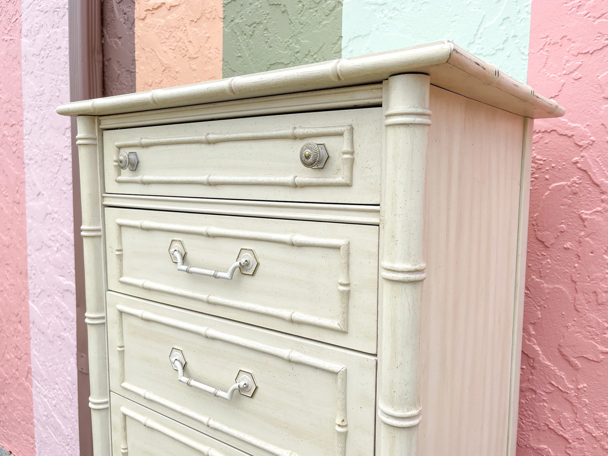 Palm Beach Faux Bamboo Lingerie Chest - Image 8