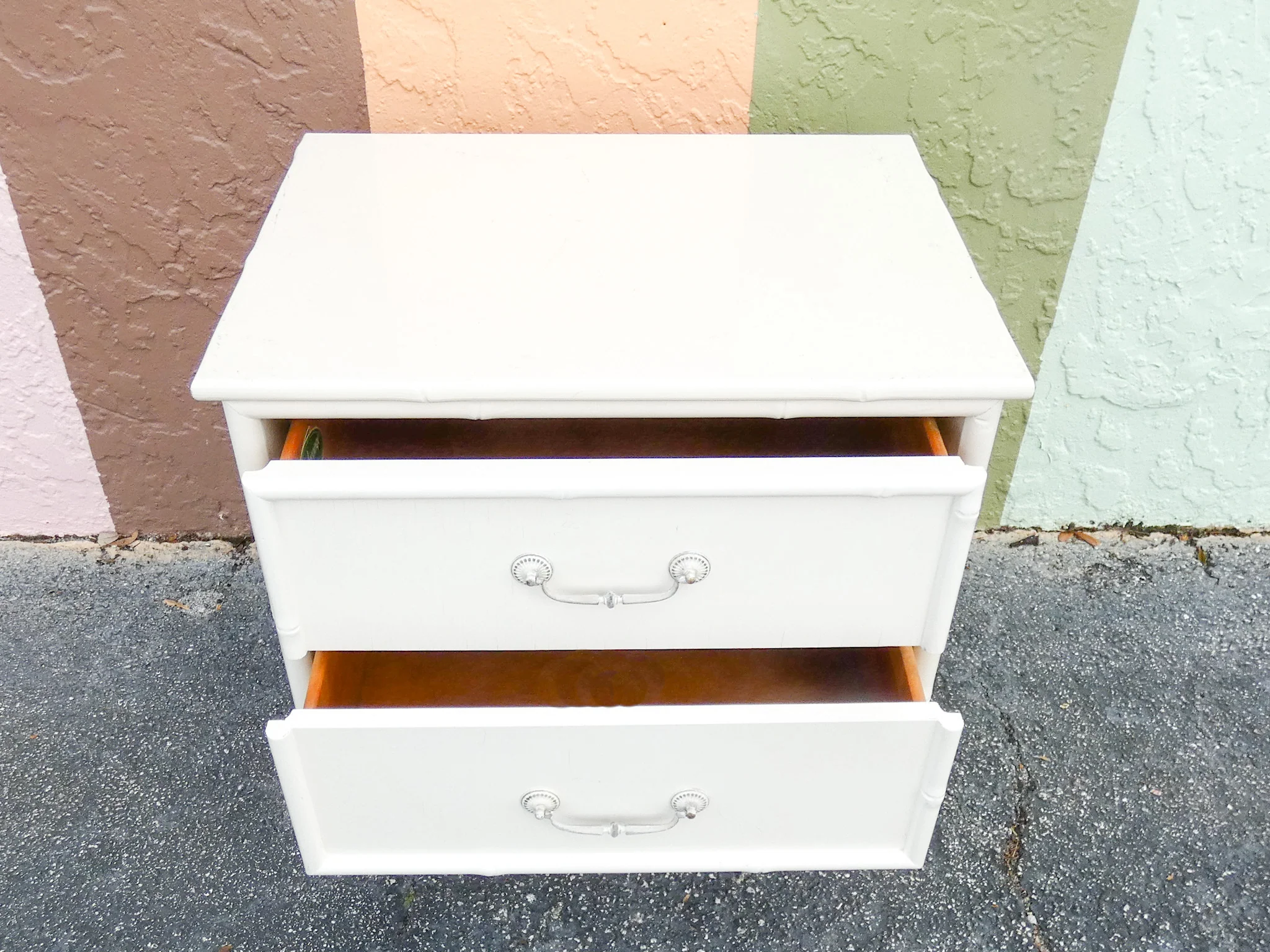 Palm Beach Faux Bamboo Nightstand - Image 6