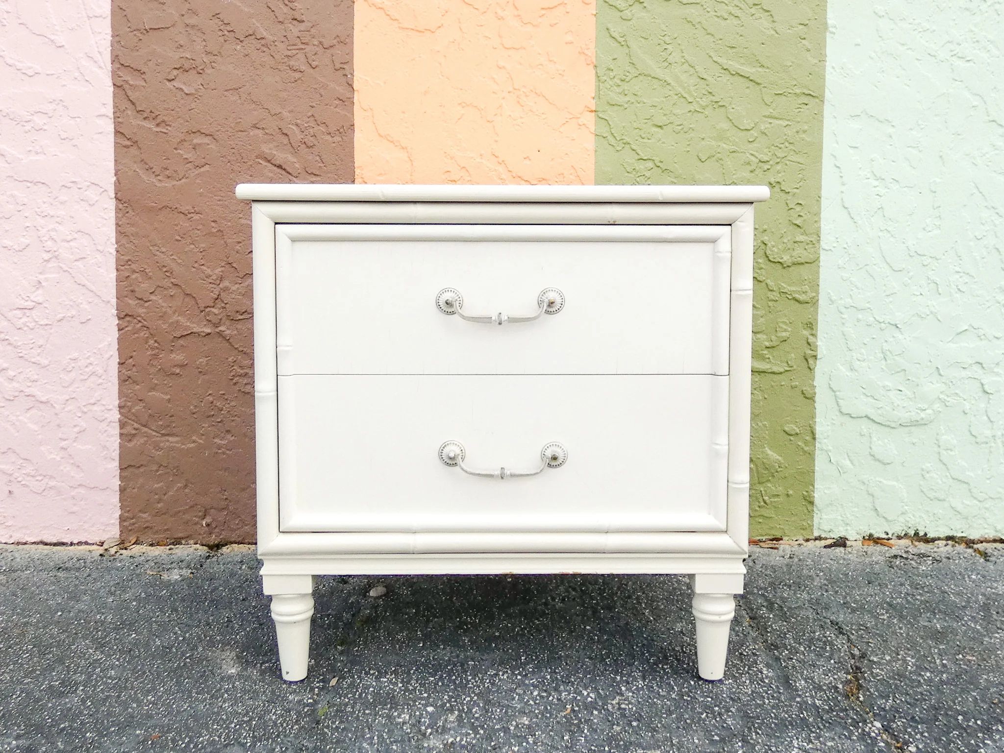 Palm Beach Faux Bamboo Nightstand - Image 8