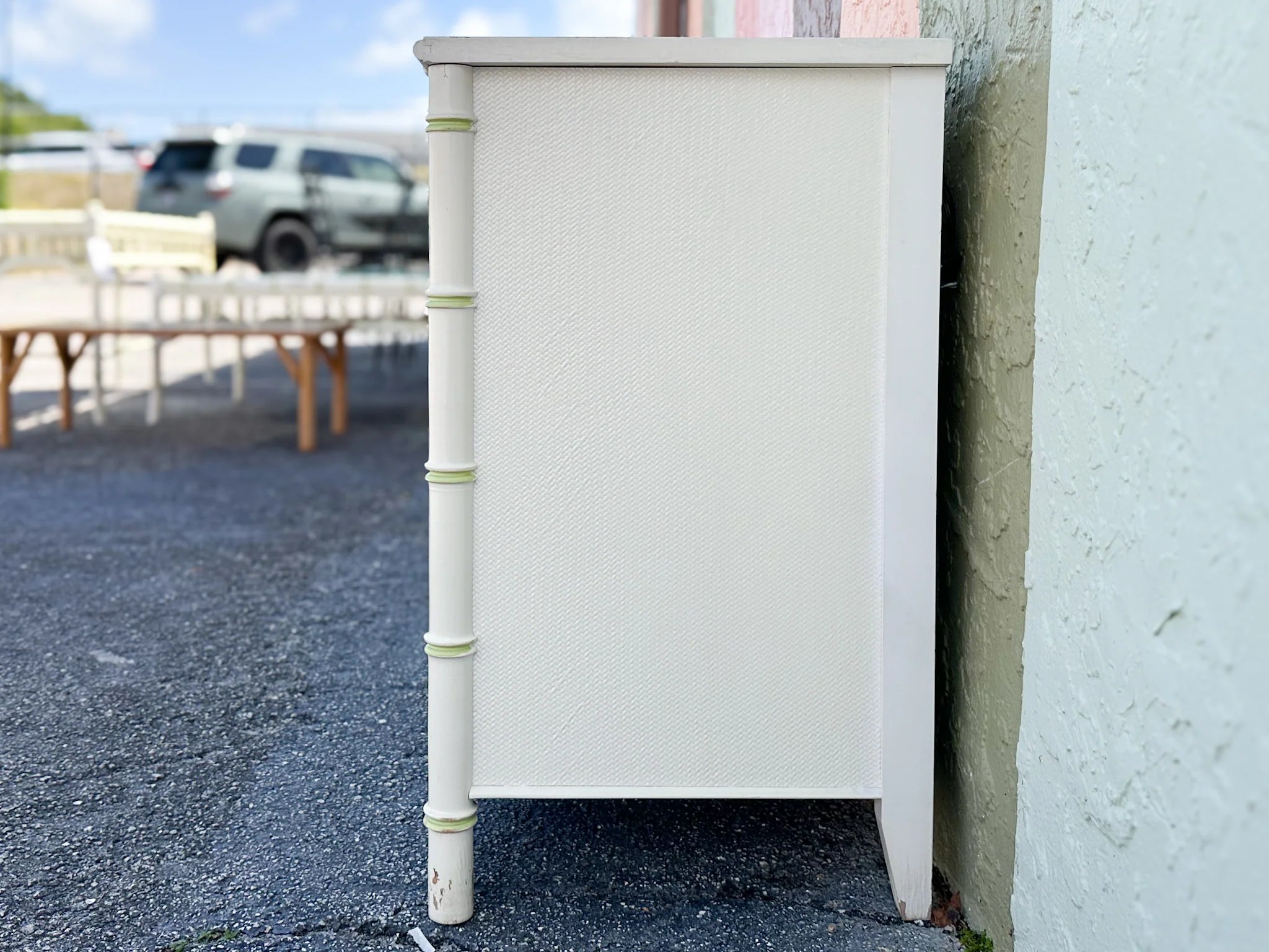 Thomasville Faux Bamboo Server - Image 12