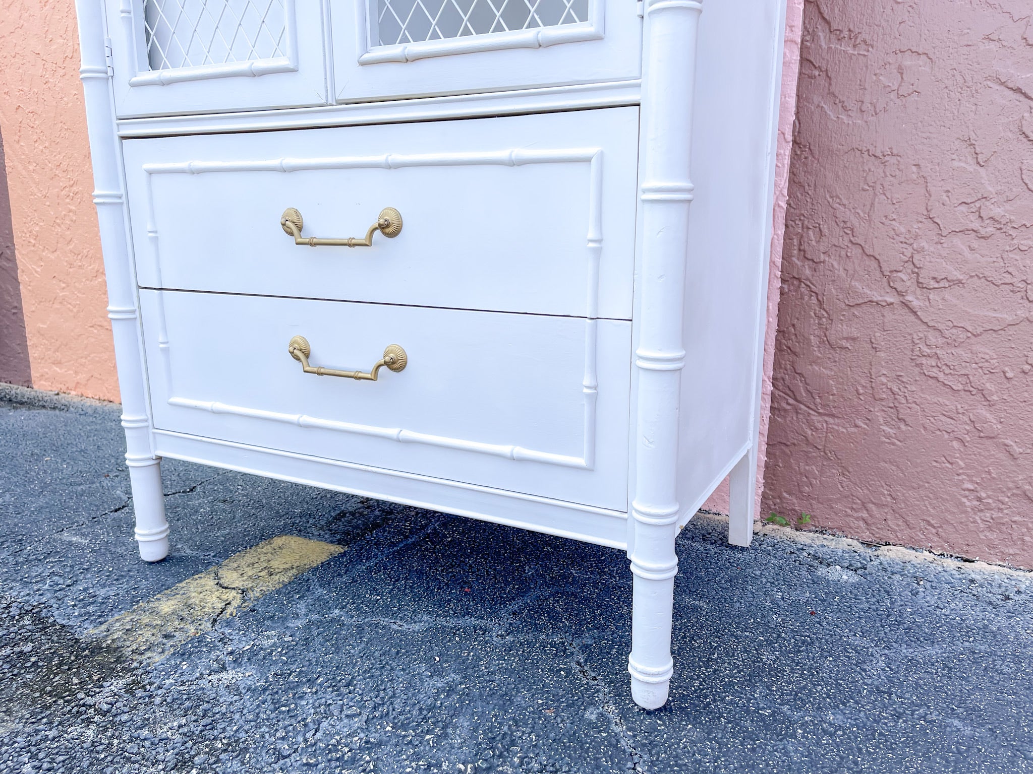 Palm Beach Faux Bamboo Wardrobe - Image 4