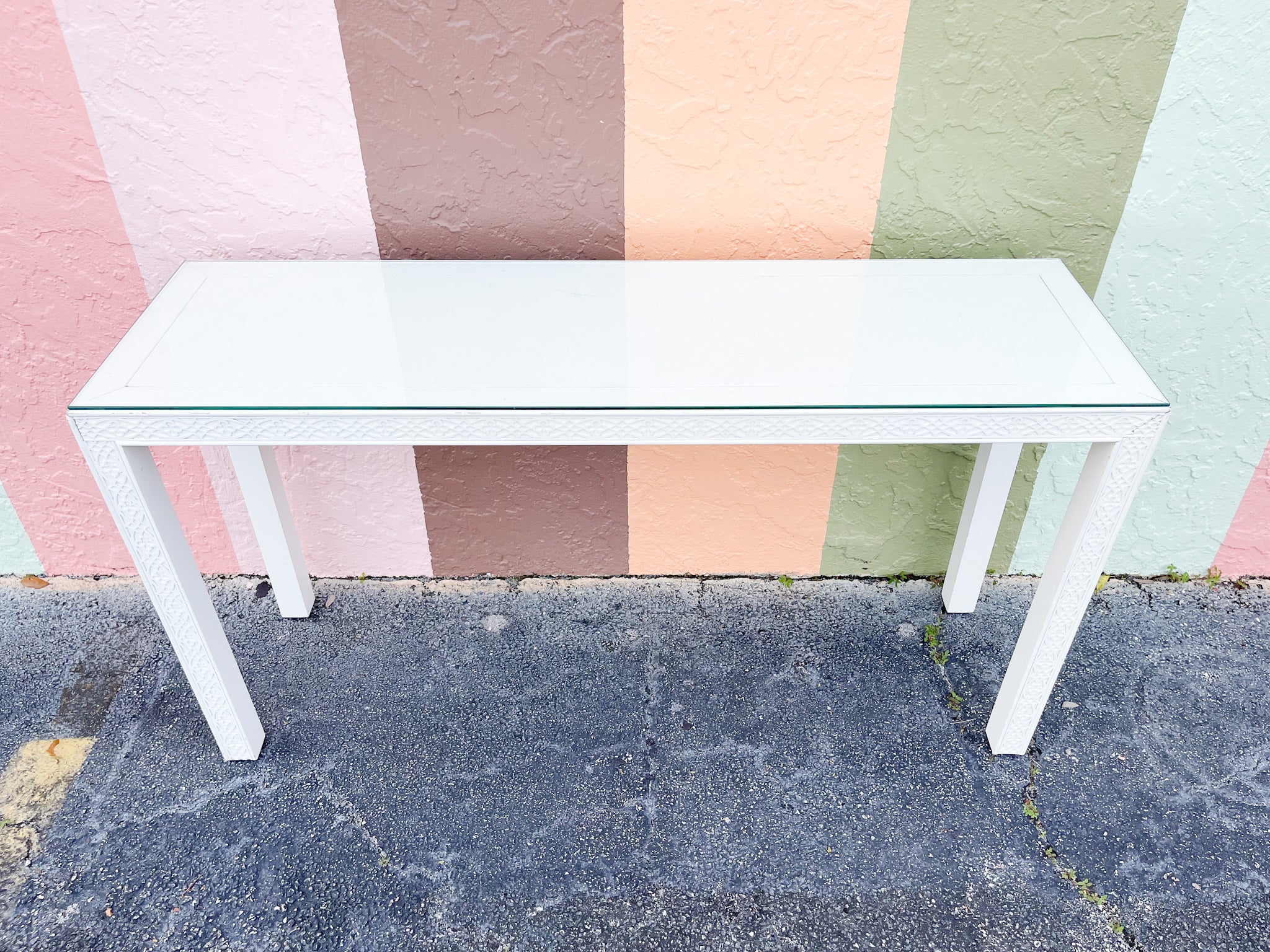 Palm Beach Fretwork Console - Image 2