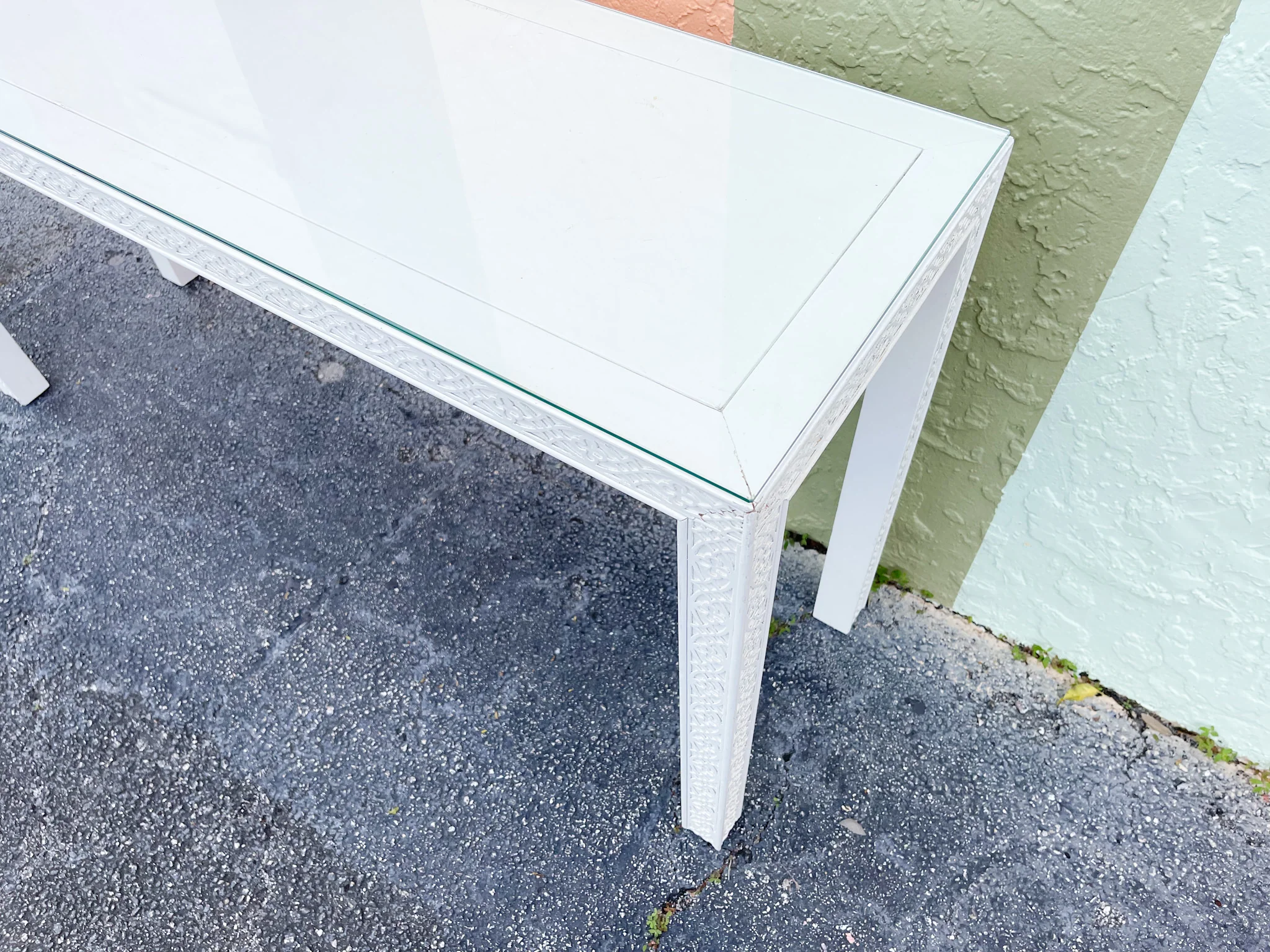 Palm Beach Fretwork Console - Image 6