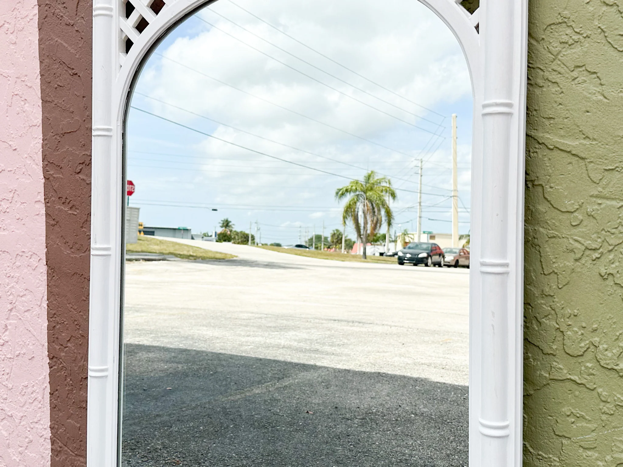 Palm Beach Lattice Love Mirror - Image 3