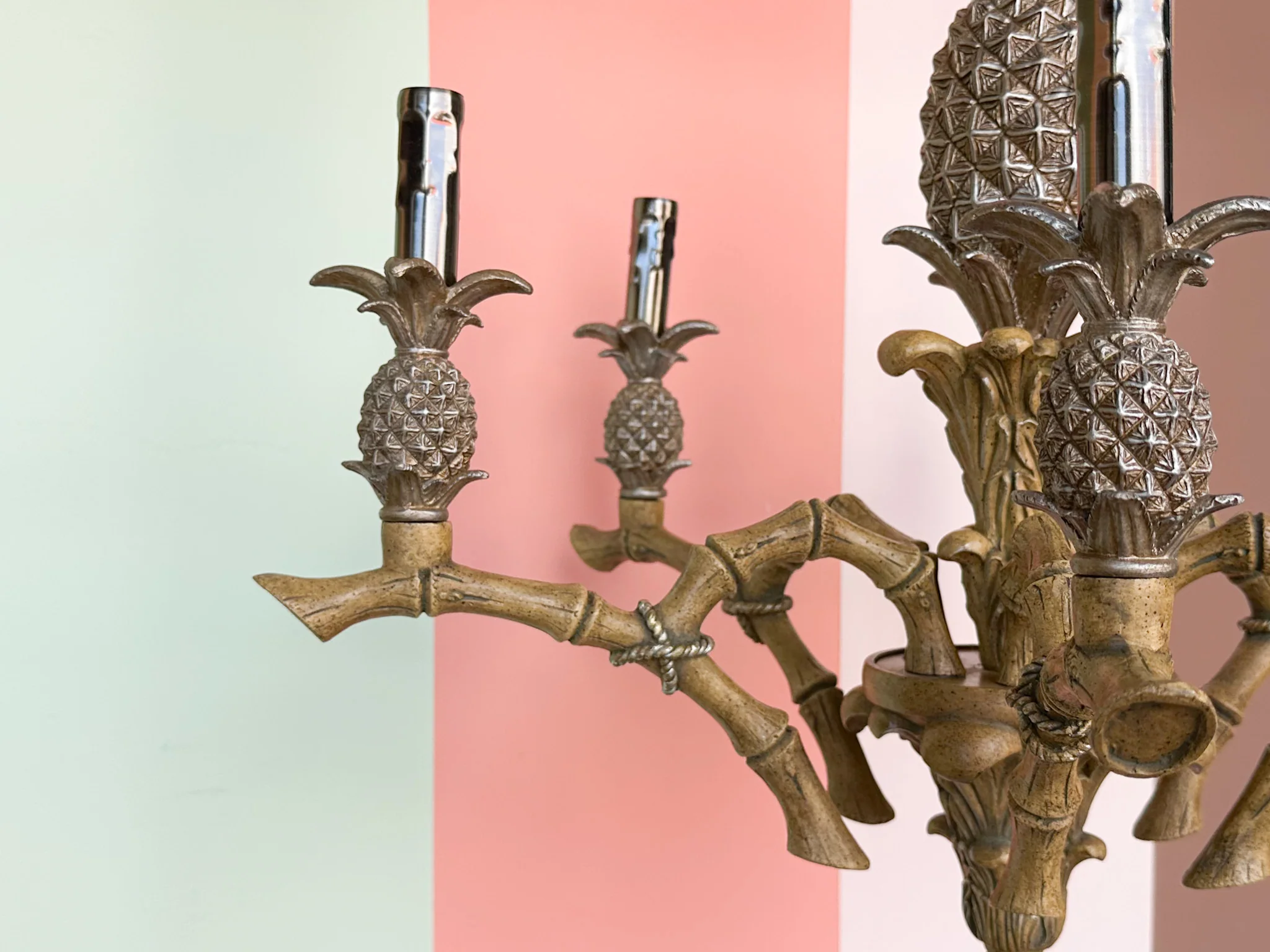 Palm Beach Pineapple Chandelier - Image 8