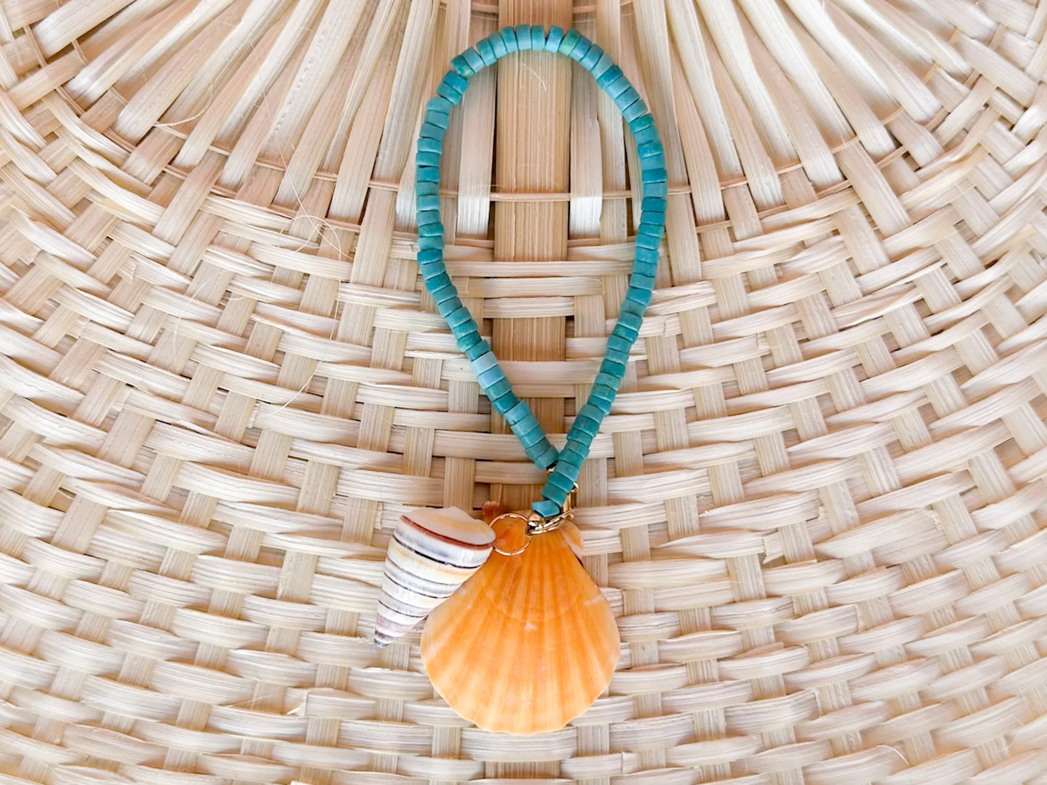 Palm Beach Regency Shell Bag Baubles - Turquoise - Image 2