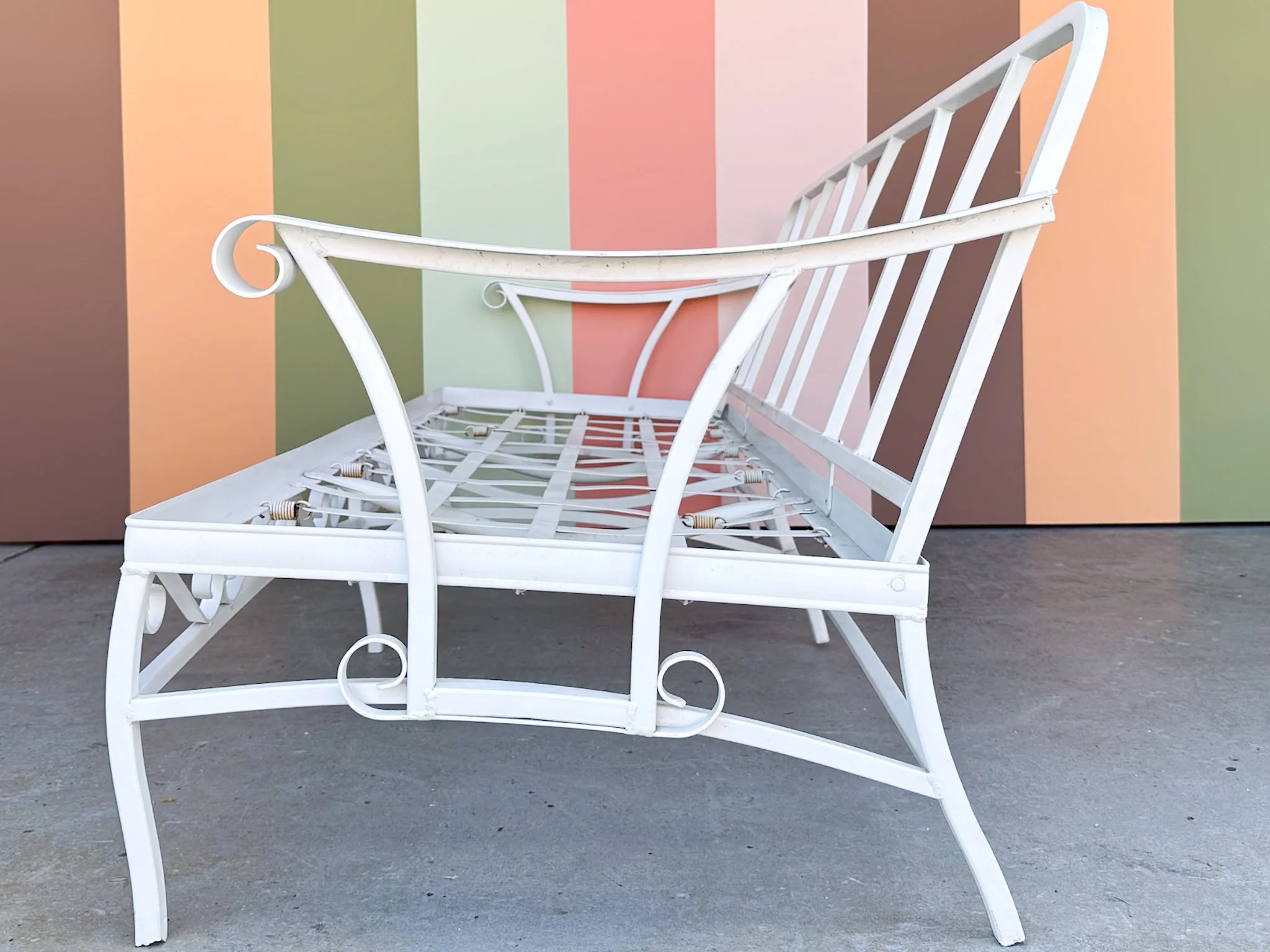 Palm Beach Style Aluminum Sofa - Image 11
