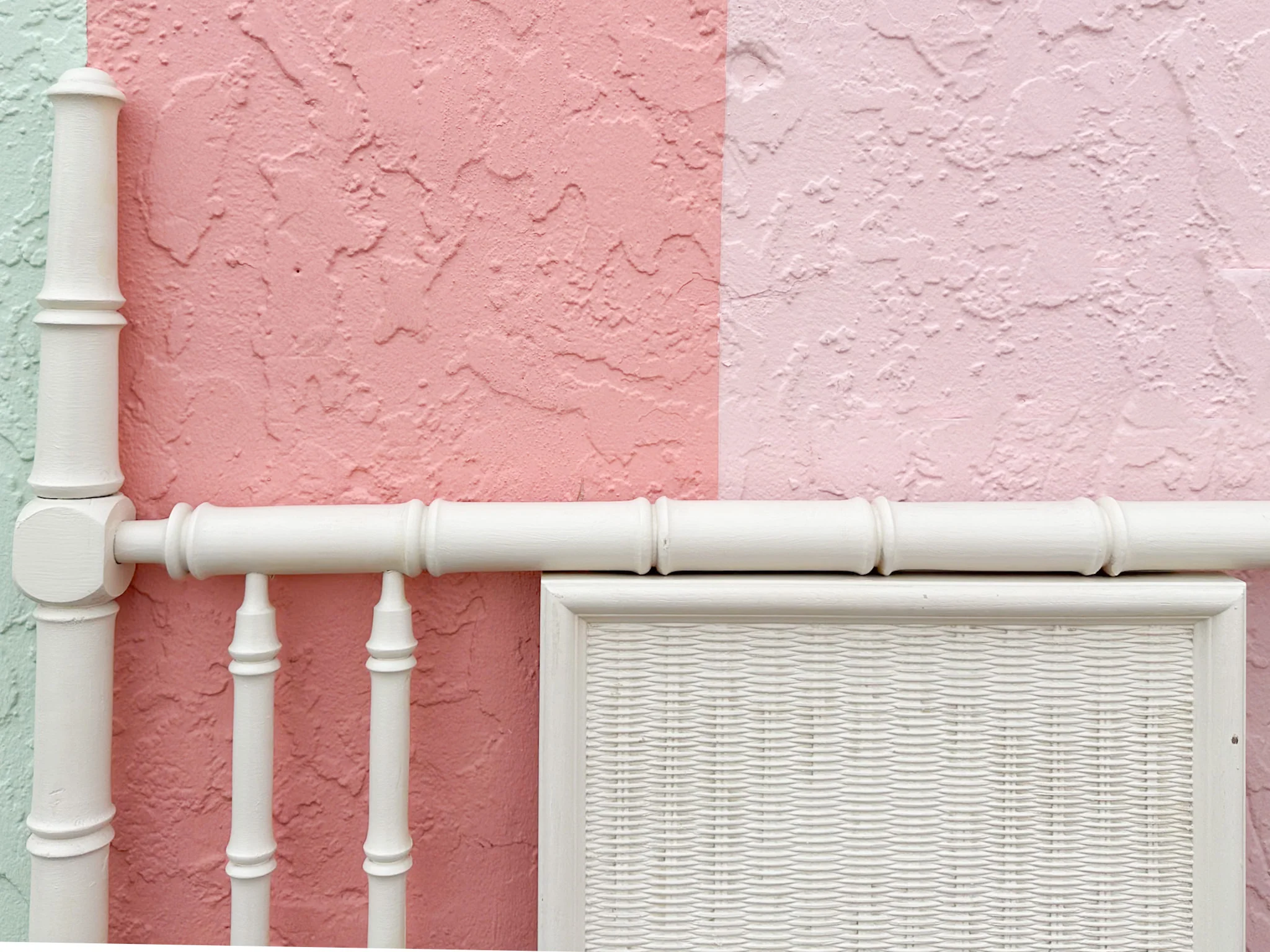 Palm Beach Style Faux Bamboo King Headboard - Image 8
