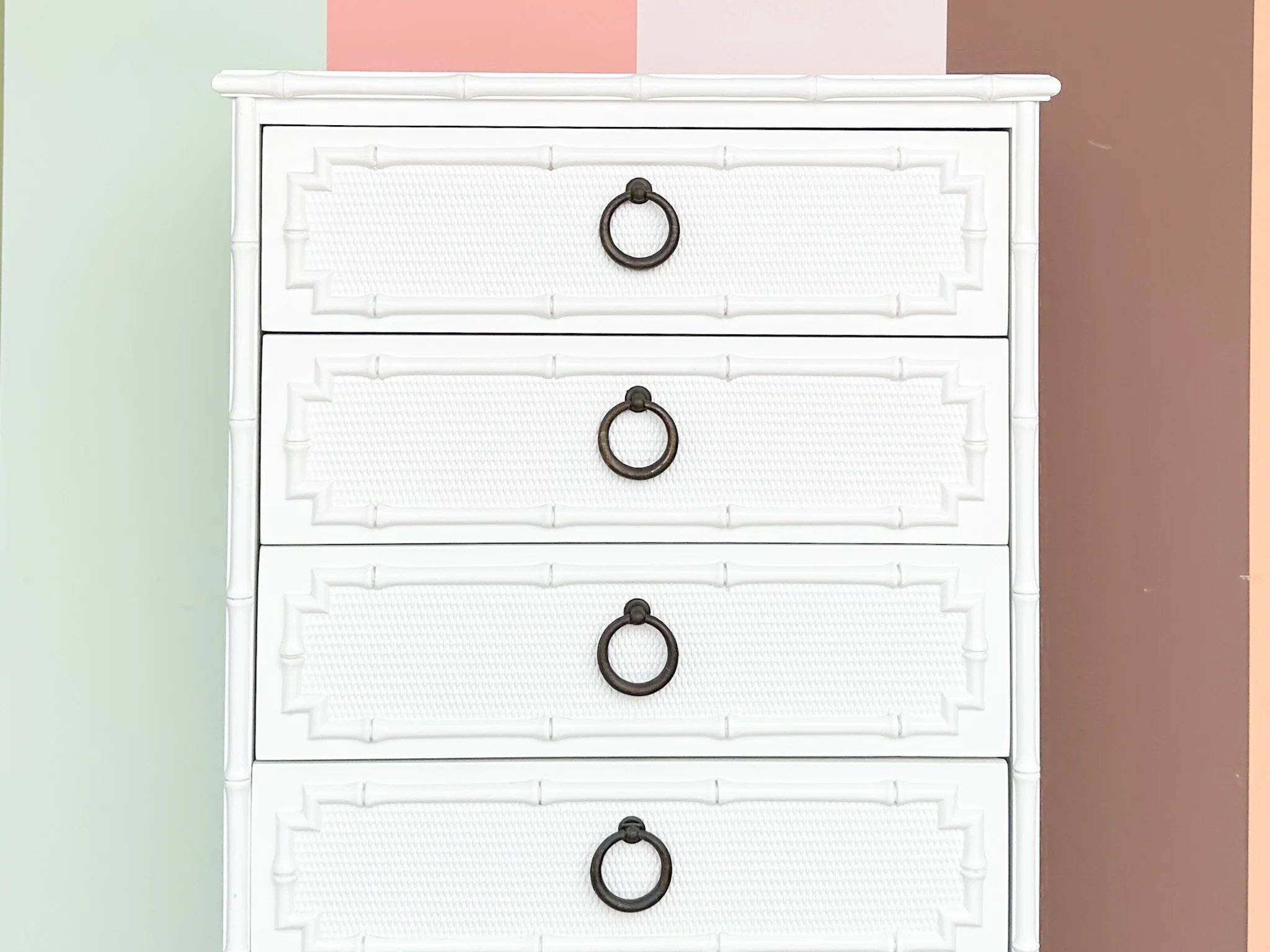 Palm Beach Style Faux Bamboo Lingerie Chest - Image 5