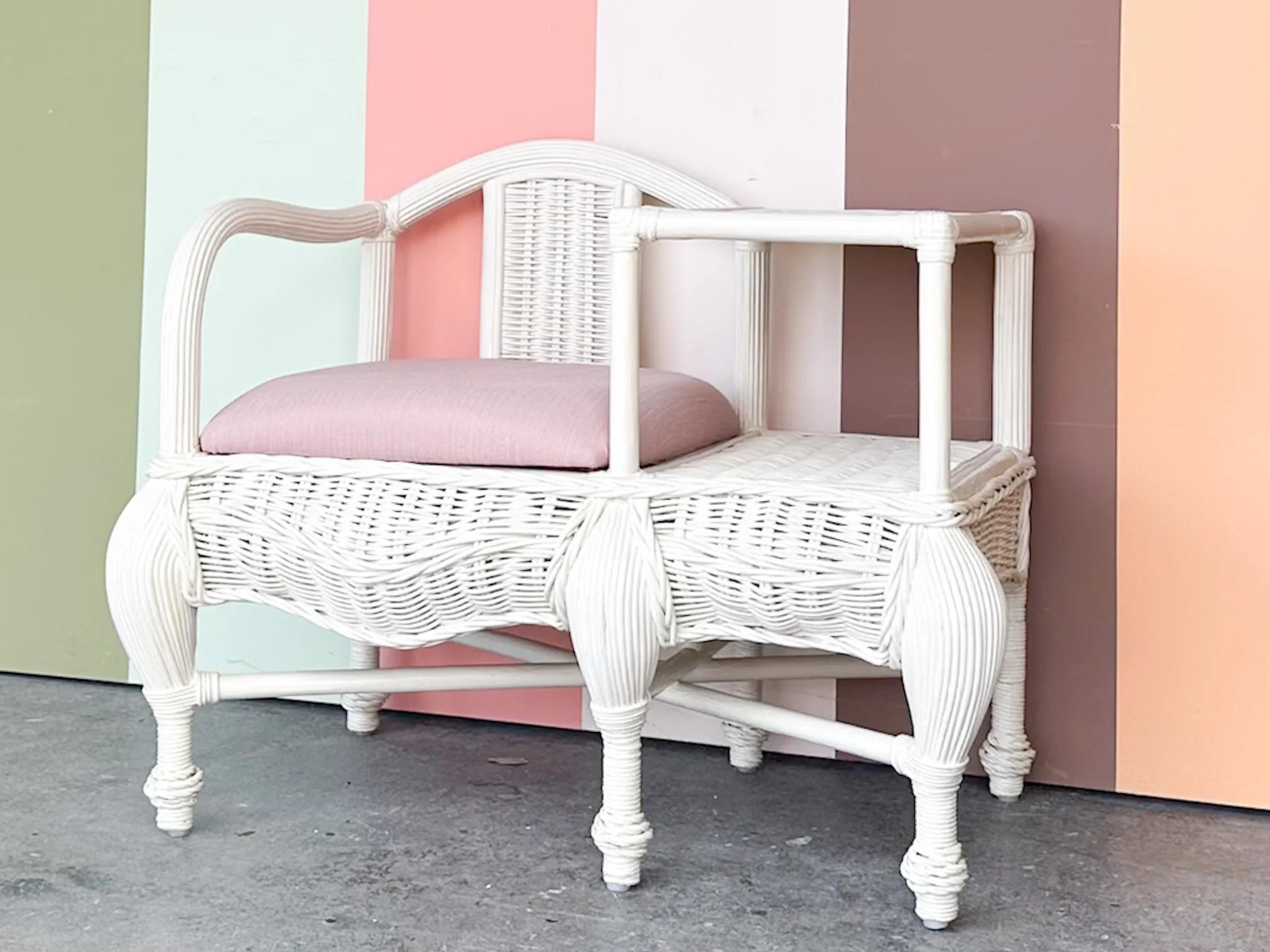 Palm Beach Style Telephone Bench - Image 2