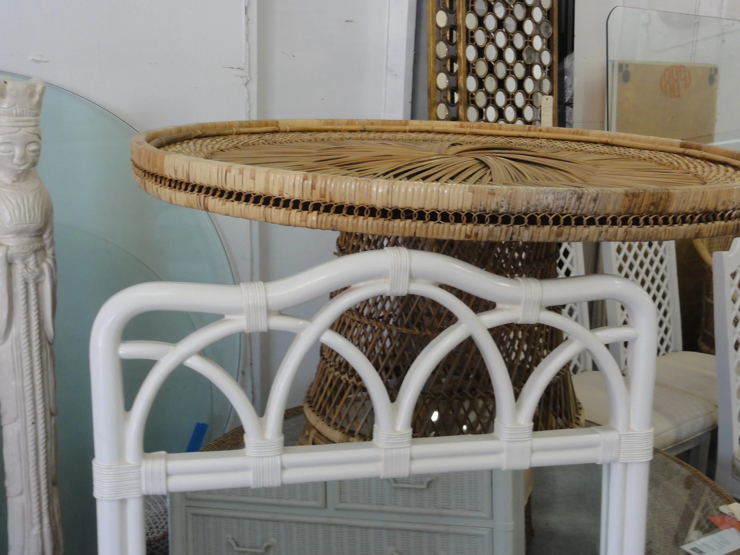 Palm Beach White Loop Mirror - Image 2