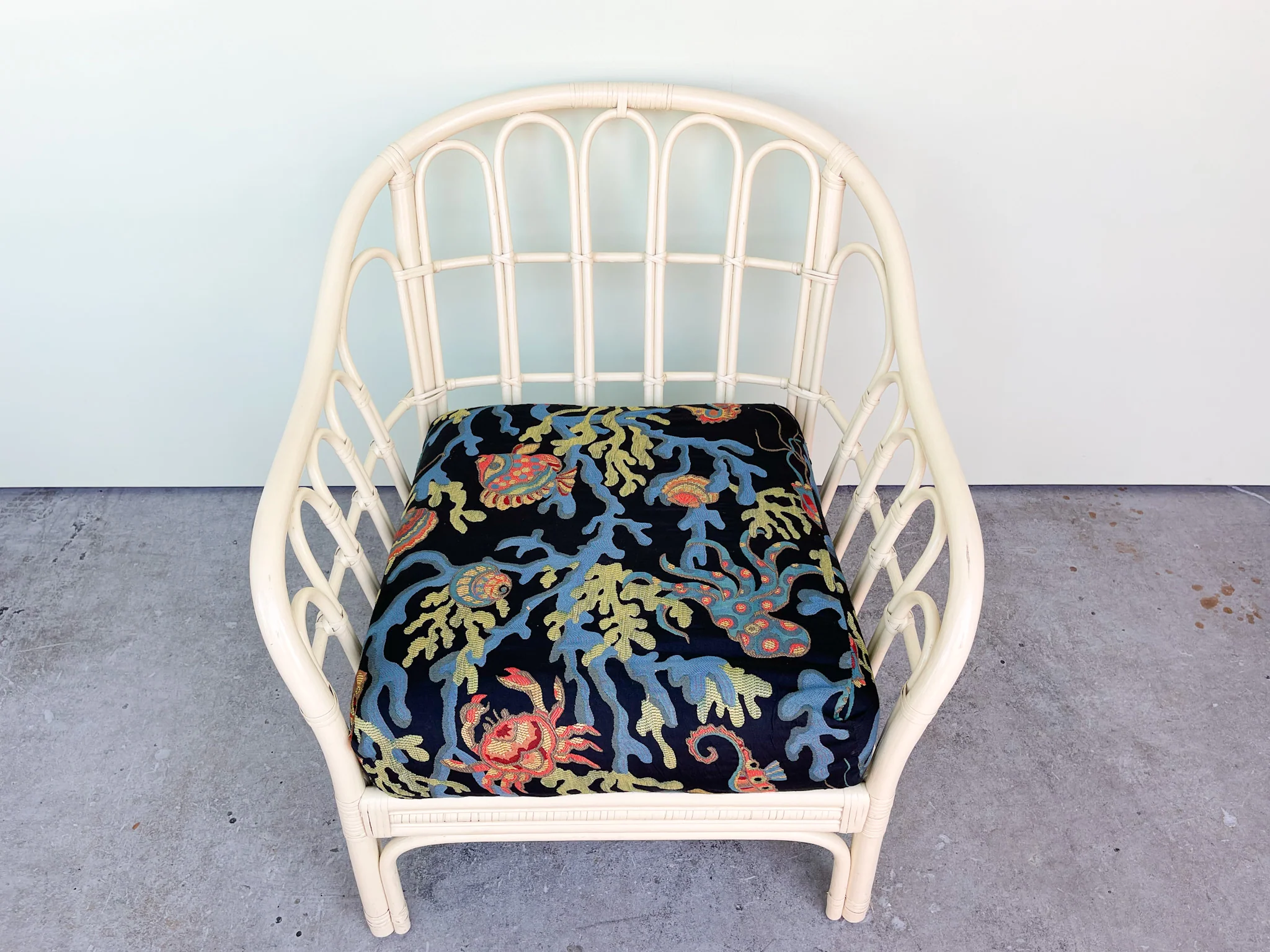 Palm Beachy Rattan Lounge Chair - Image 2