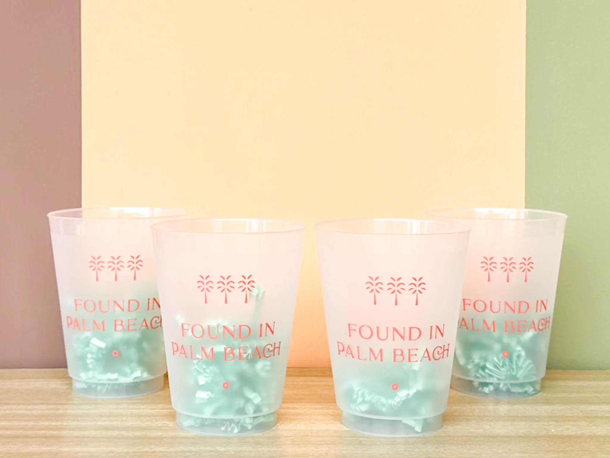 Set of Four Palm Beach Regency Roadie Cups - Image 2