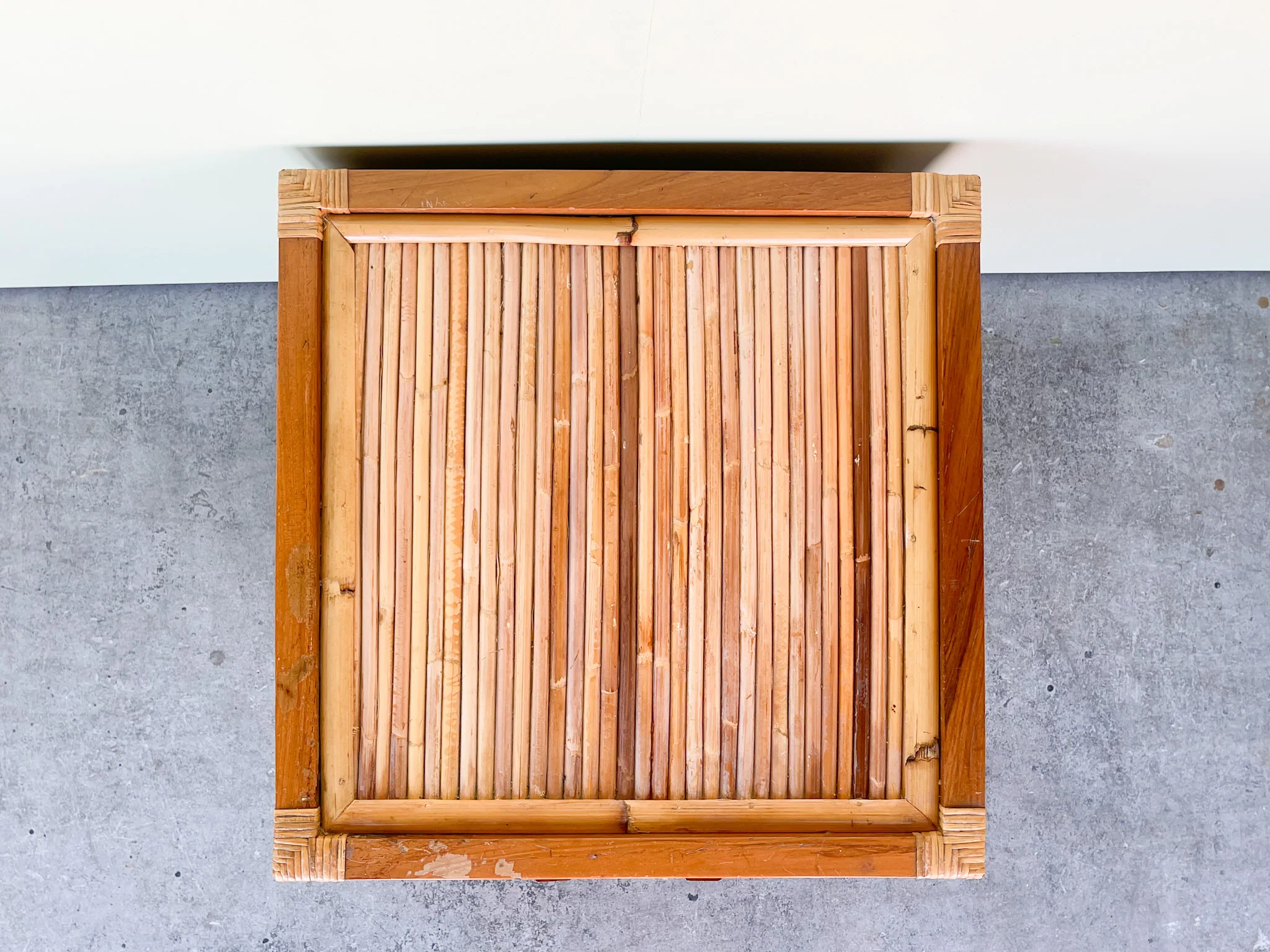 Pencil Reed Rattan Nightstand - Image 5