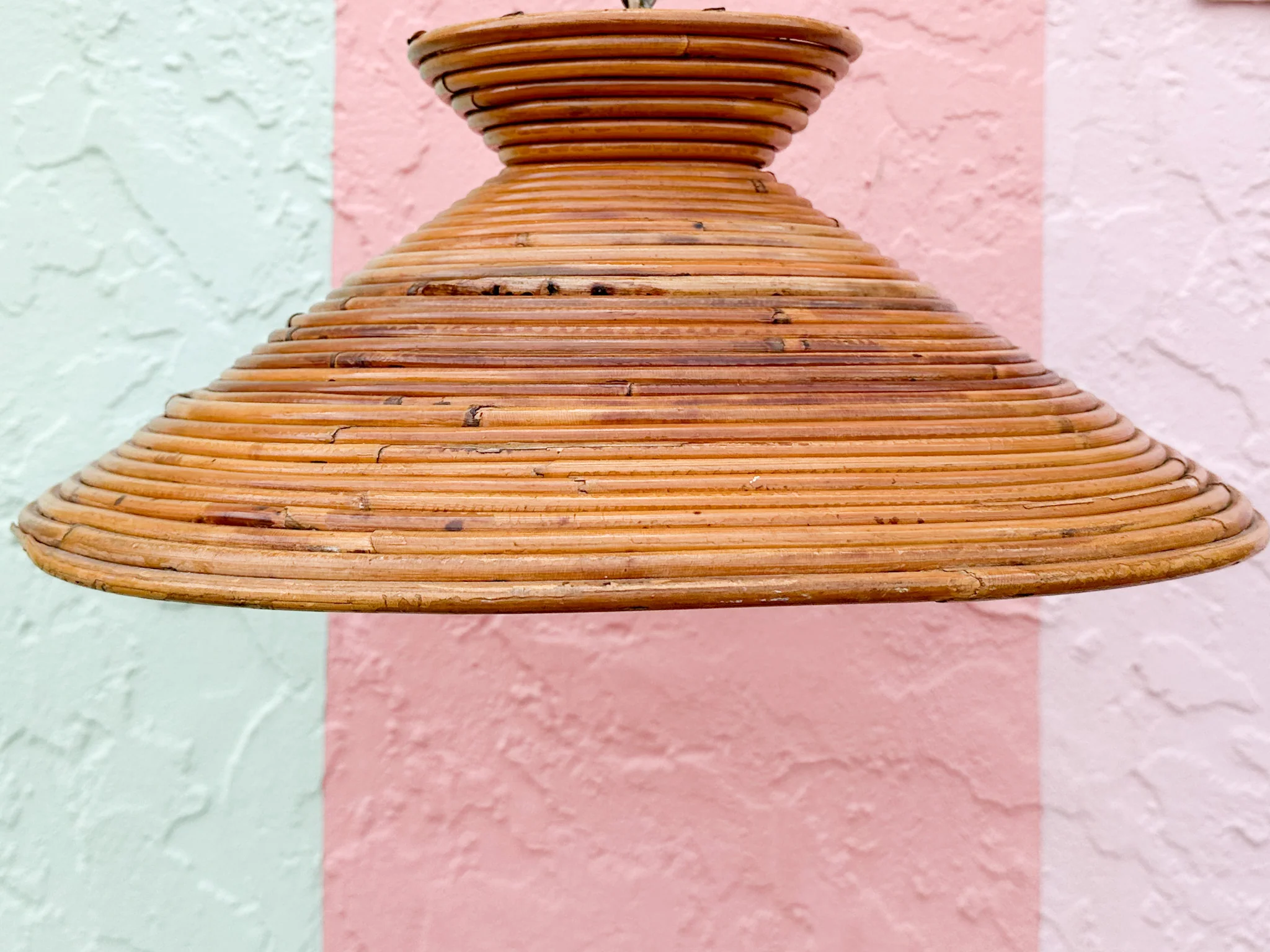 Pencil Reed Rattan Pendant - Image 5