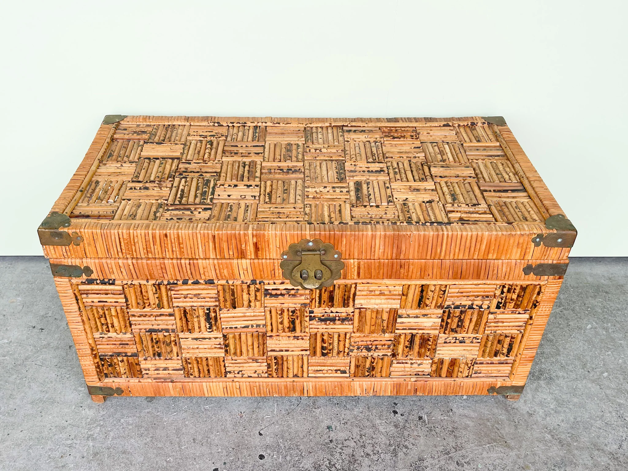 Pencil Reed Rattan Trunk - Image 2