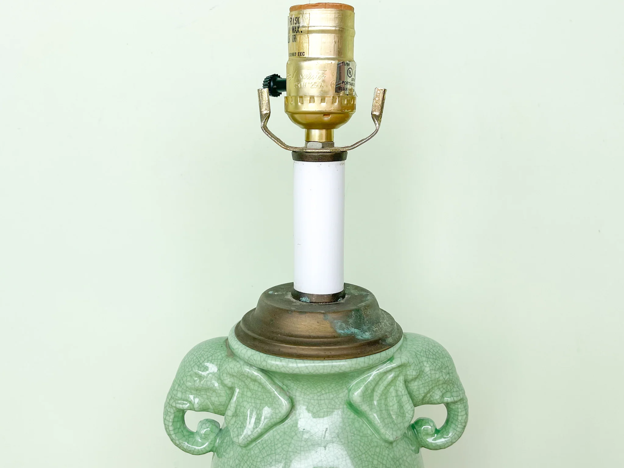 Petite Ceramic Elephant Lamp - Image 2