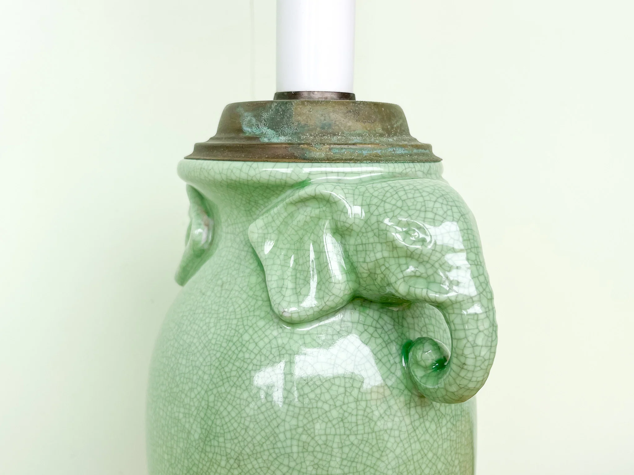 Petite Ceramic Elephant Lamp - Image 4