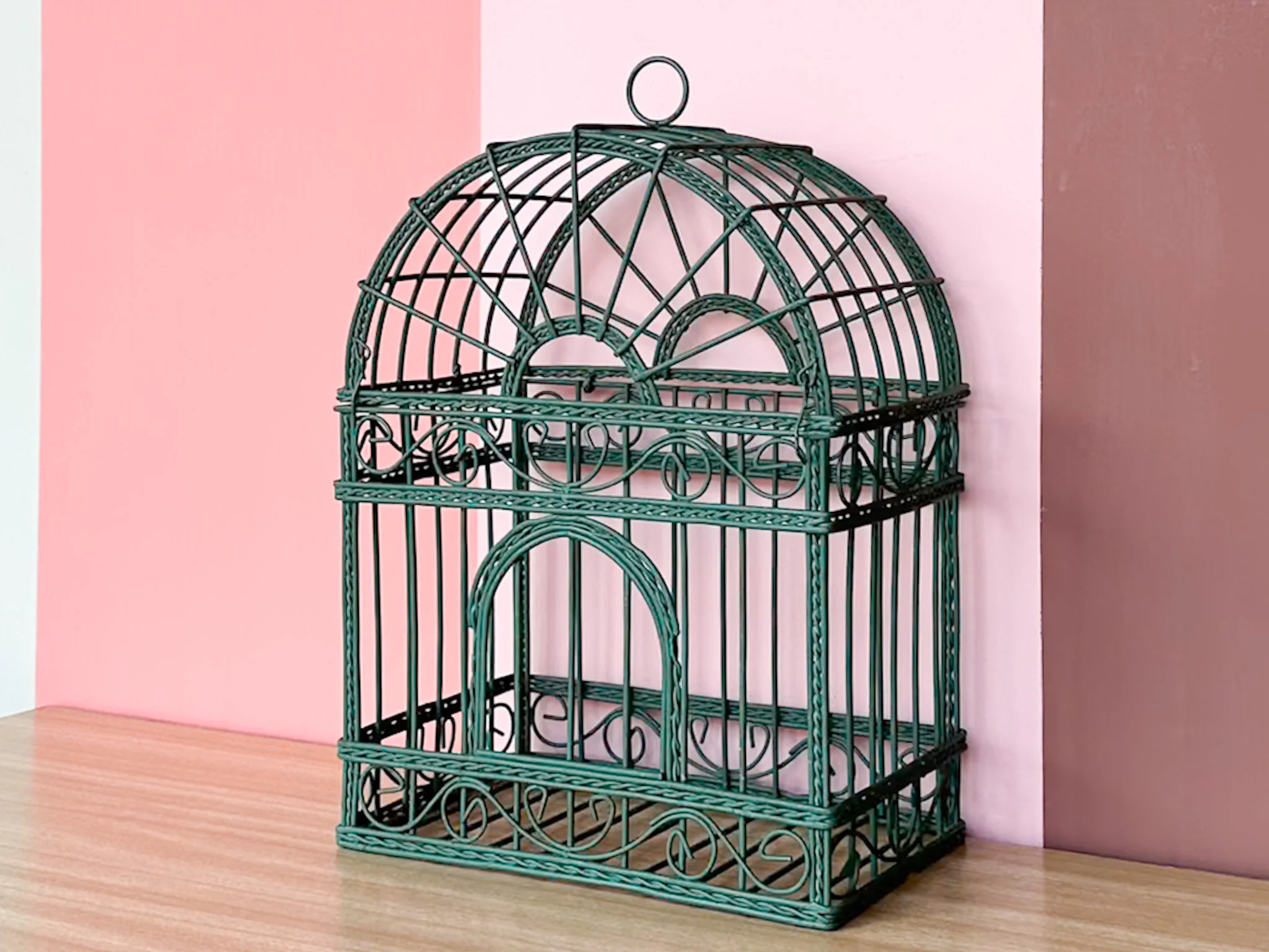 Petite Green Birdcage - Image 2