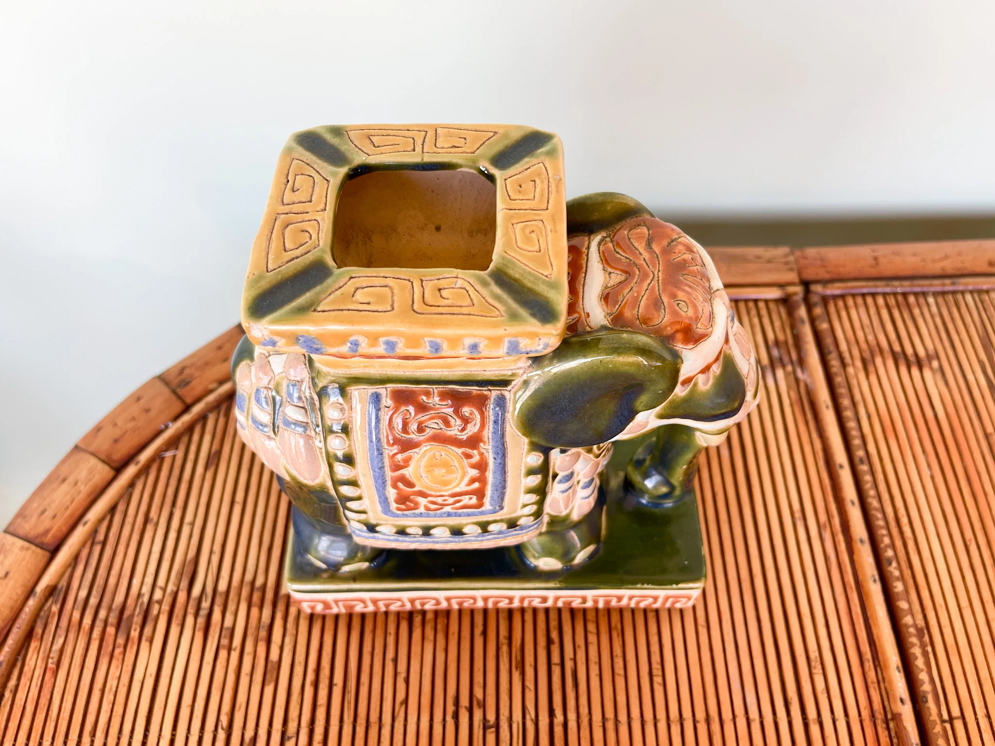 Petite Green Elephant Planter - Image 2